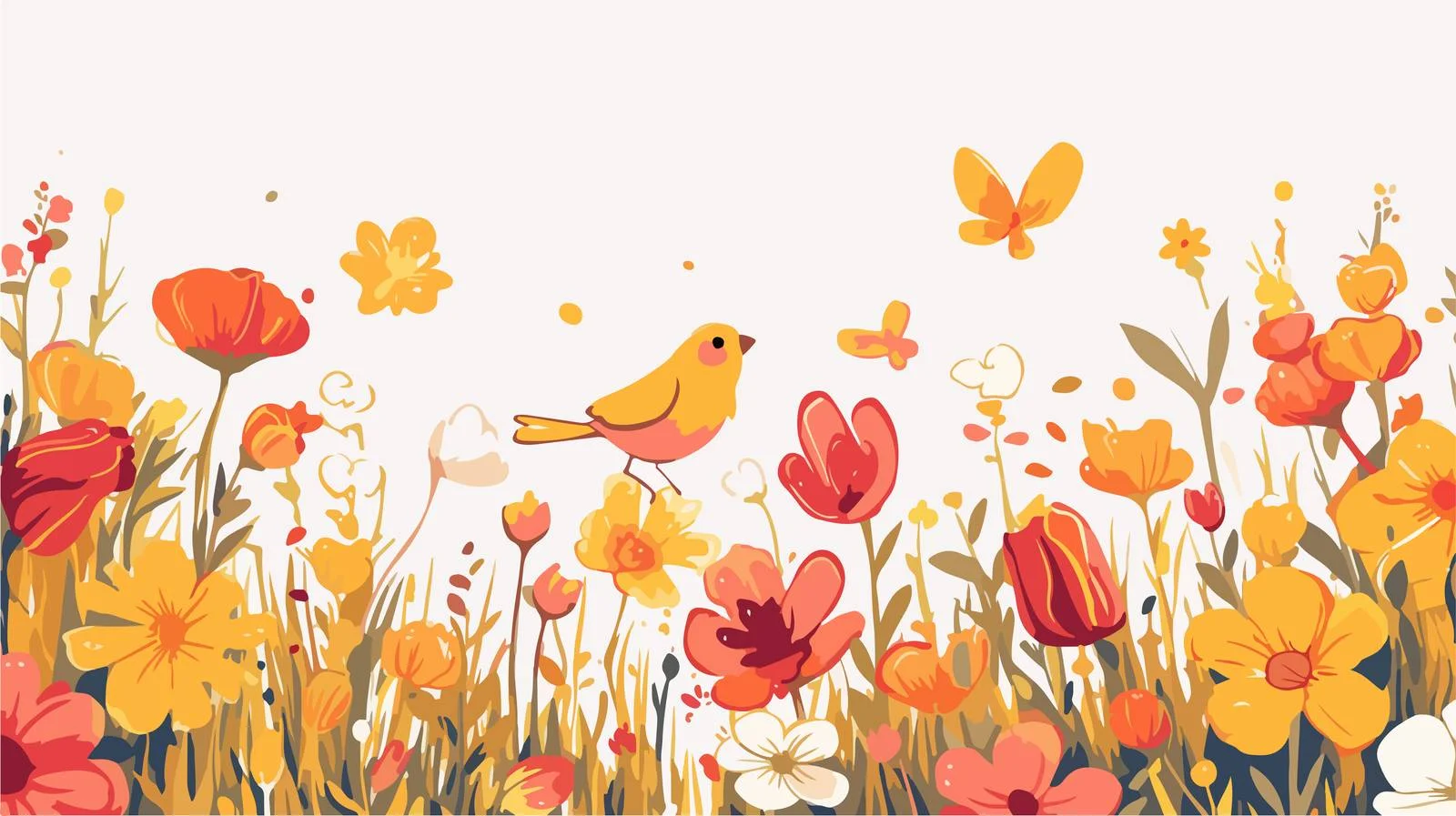 Hello Spring Concept Banner Template Design — free download from Dotvec