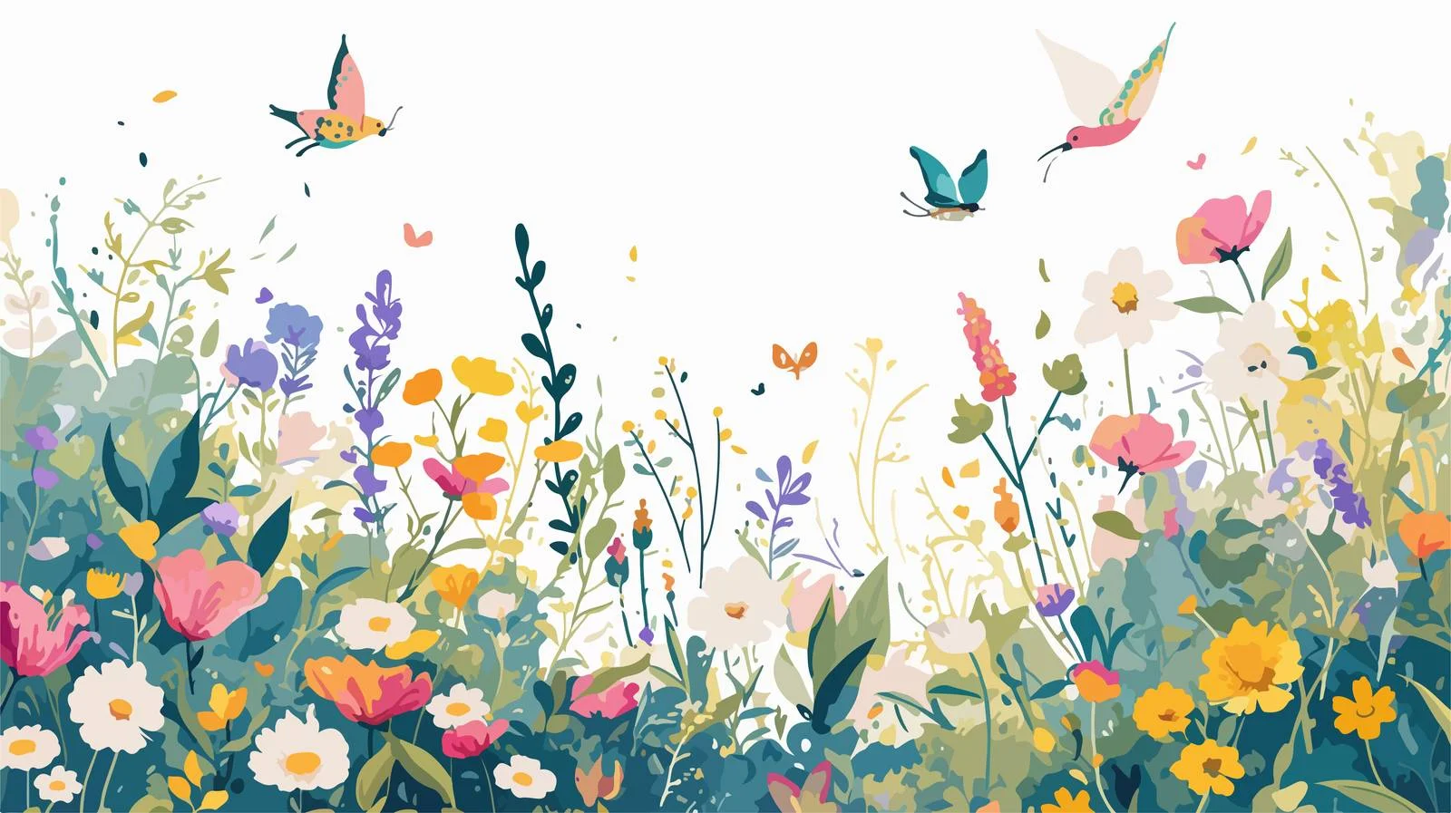 Elegant Hello Spring Seasonal Banner Design — free download from Dotvec