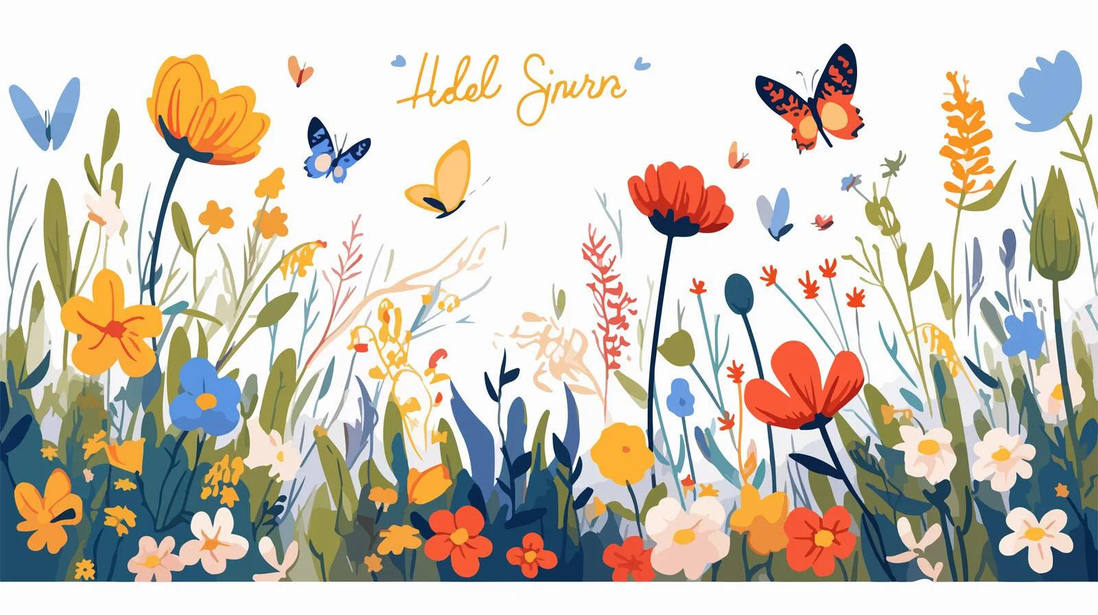 Vibrant Spring Banner Design Template — free download from Dotvec