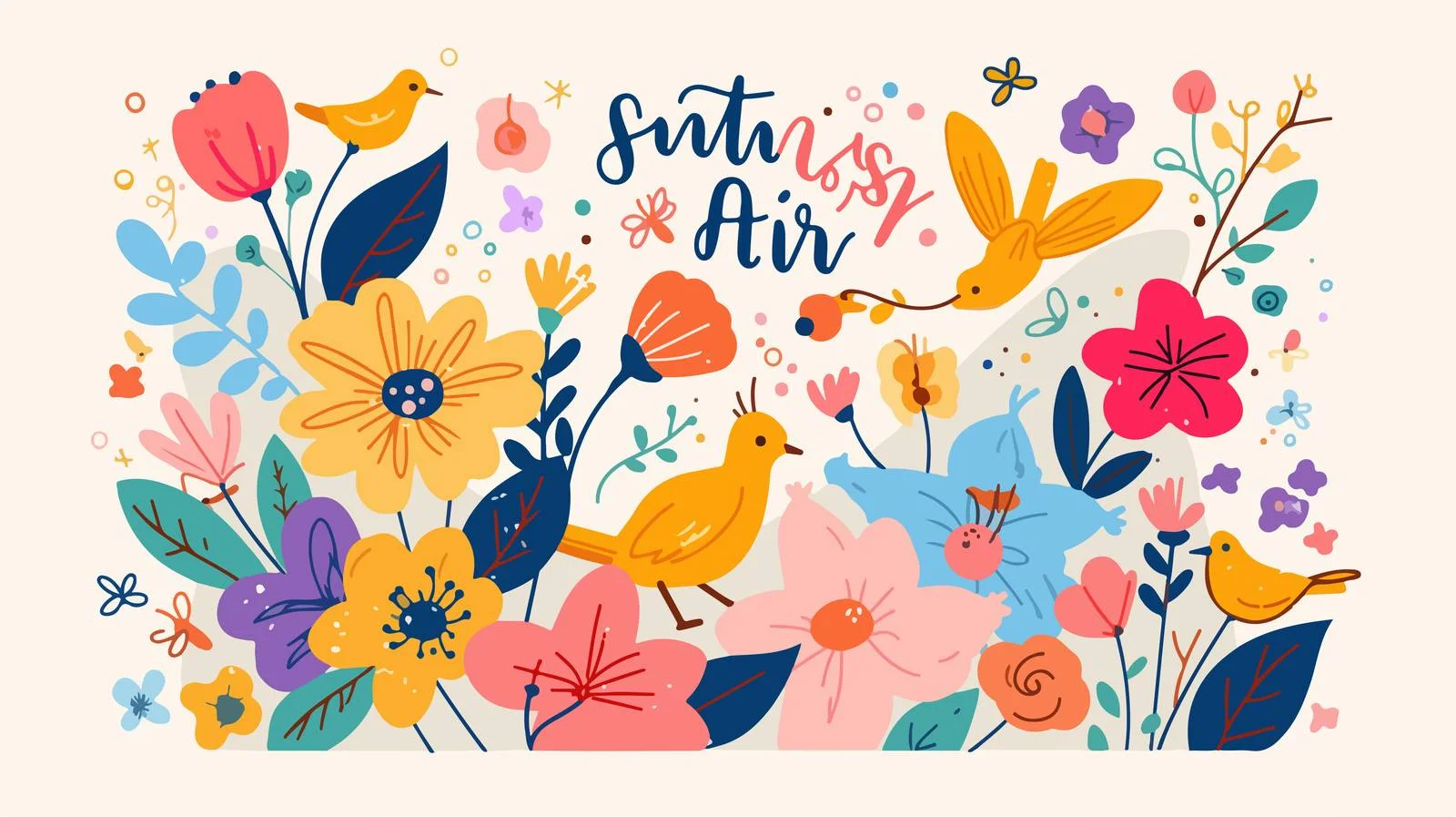 Elegant Spring Themed Postcard Design — free download from Dotvec