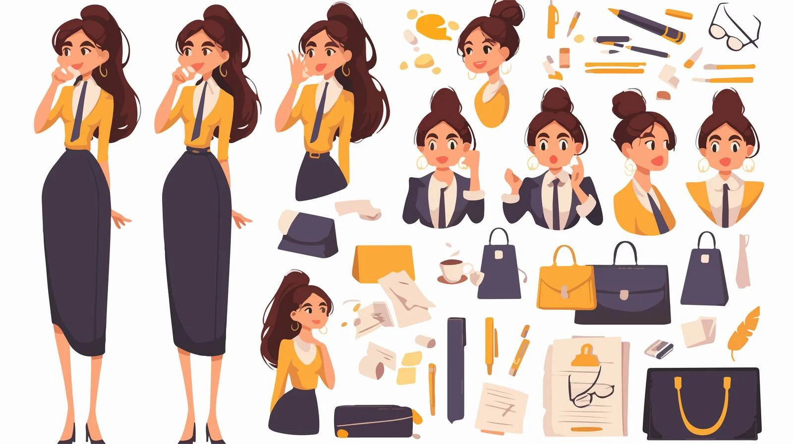 Empowerment Secretary DIY Kit Collection Set — free download from Dotvec