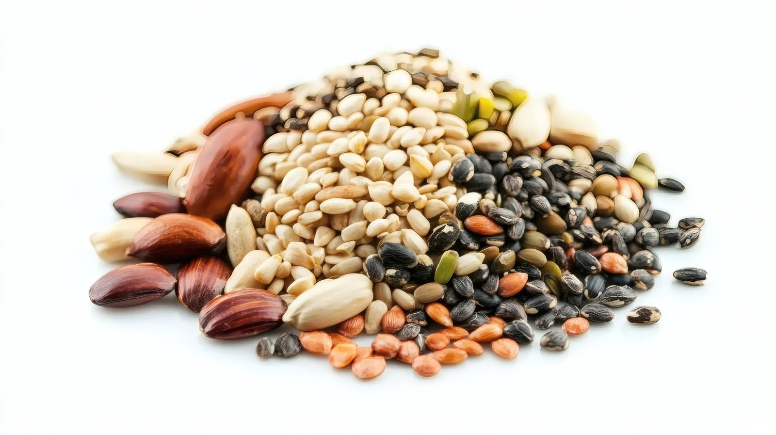 Assorted Seeds on White Background — free download from Dotvec