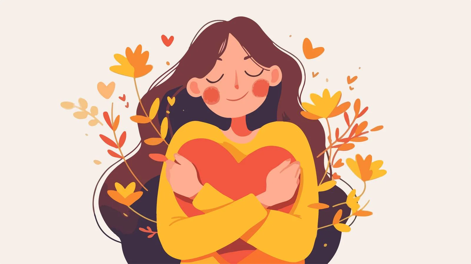 Embracing Self with Joy and Contentment — free download from Dotvec