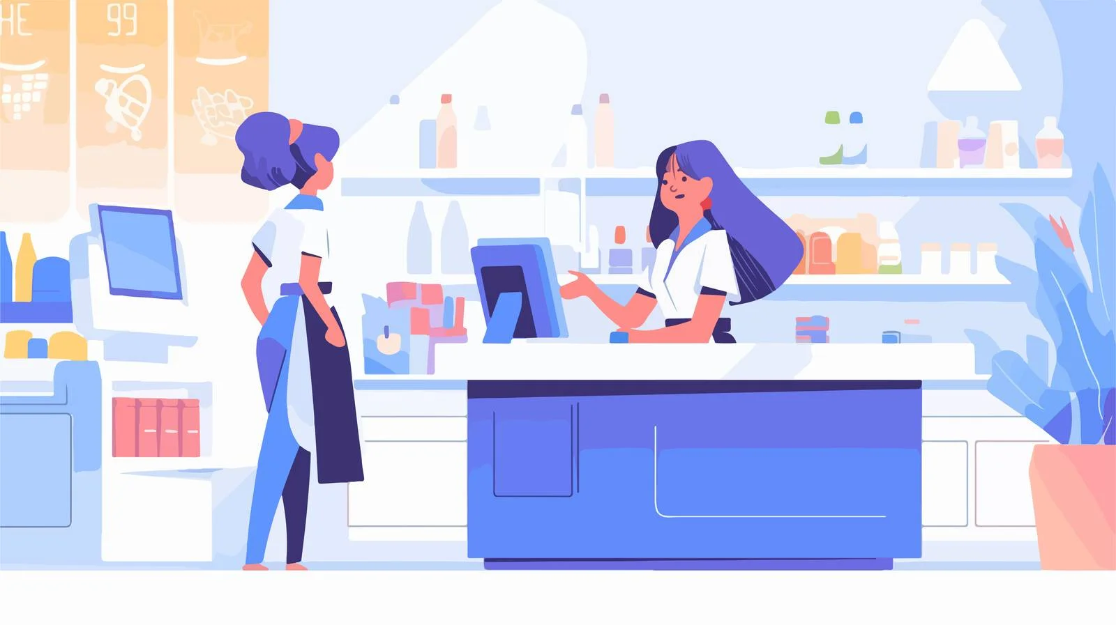 Automated Grocery Store Checkout Terminal — free download from Dotvec