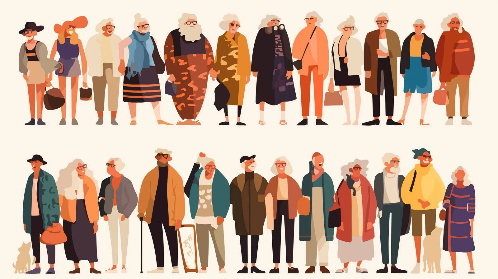 Elderly Embracing Modern Fashion Trends Gracefully — free download from Dotvec