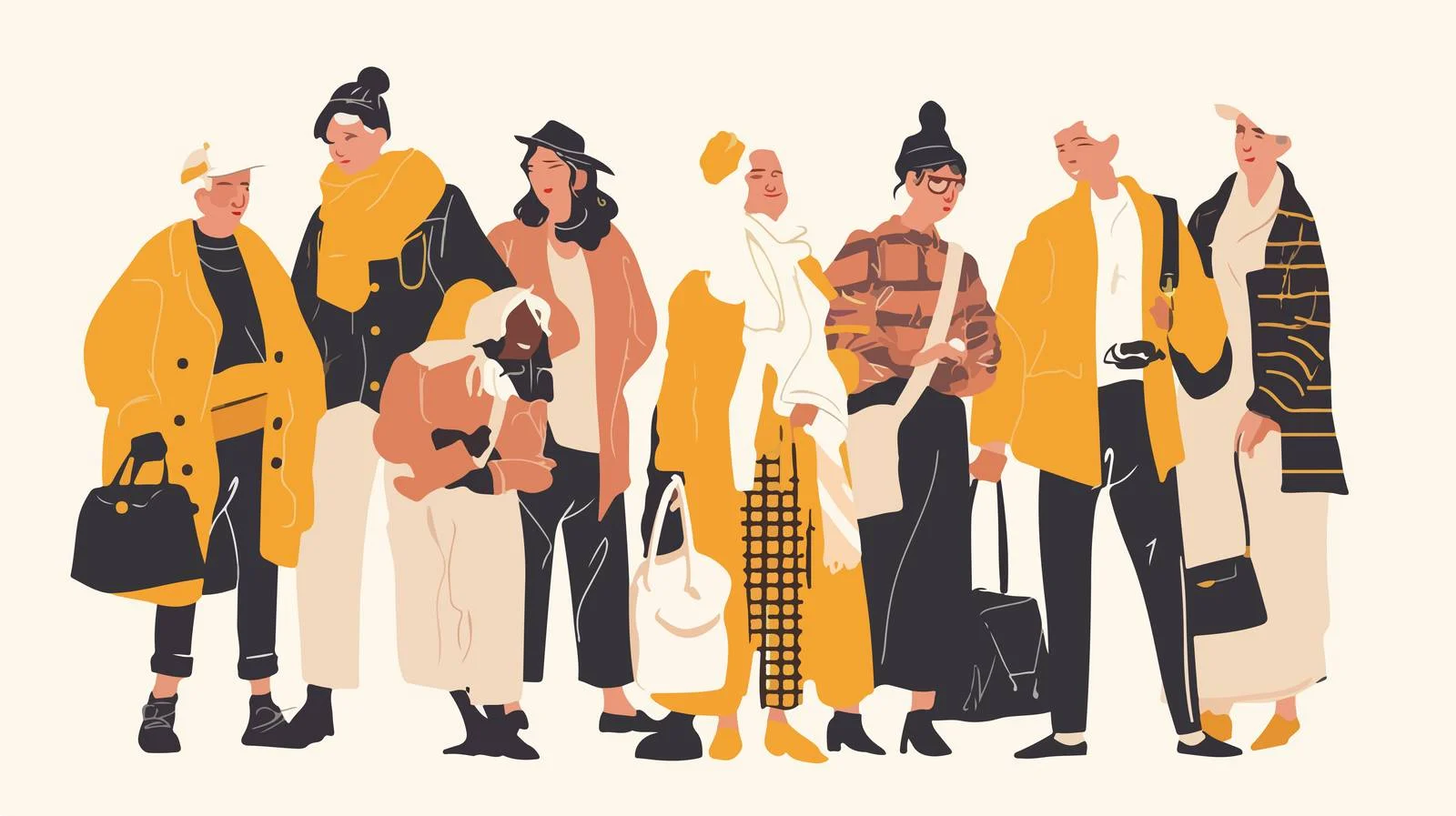 Elegant Elderly in Contemporary Attire — free download from Dotvec