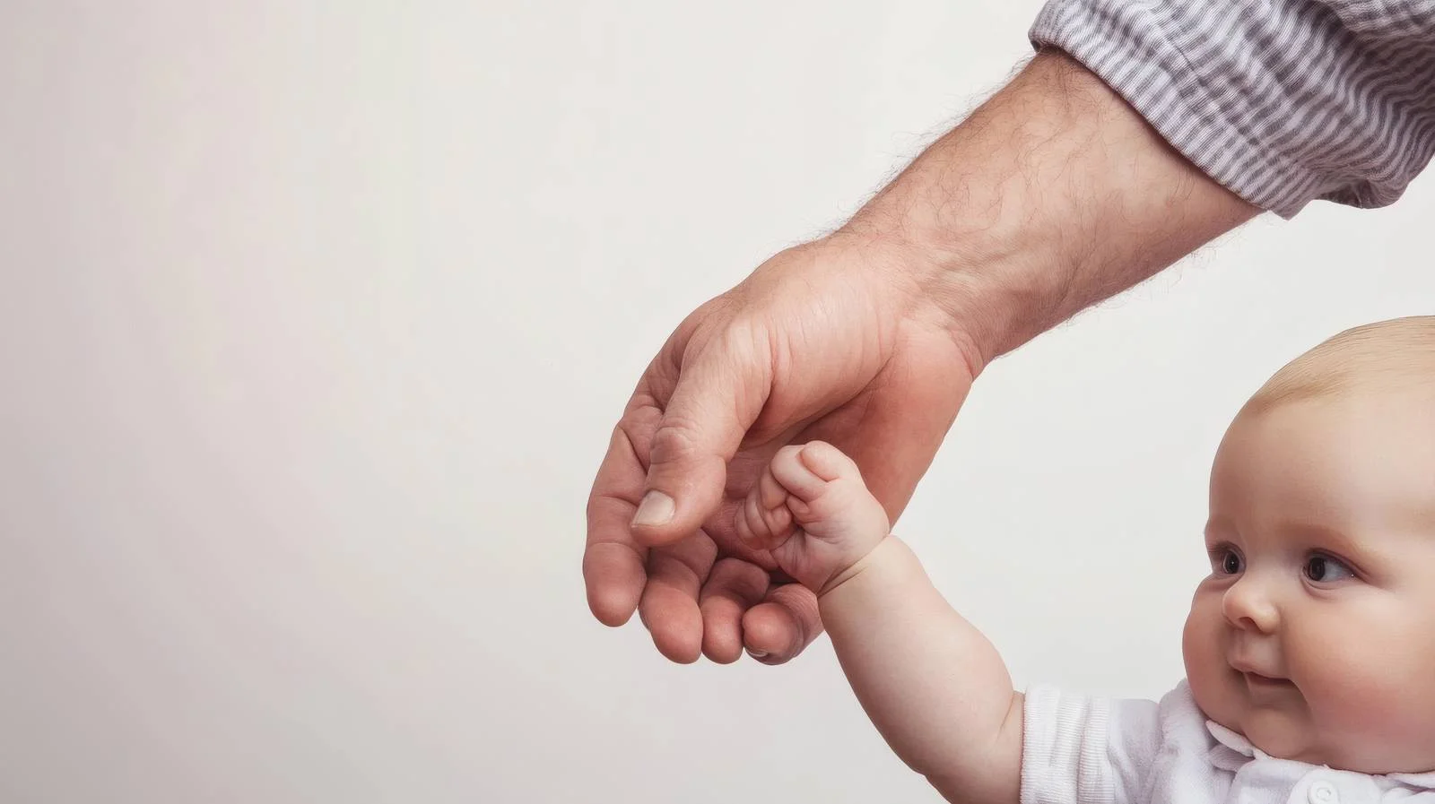 Elderly Gentleman and Baby Embracing Isolated — free download from Dotvec