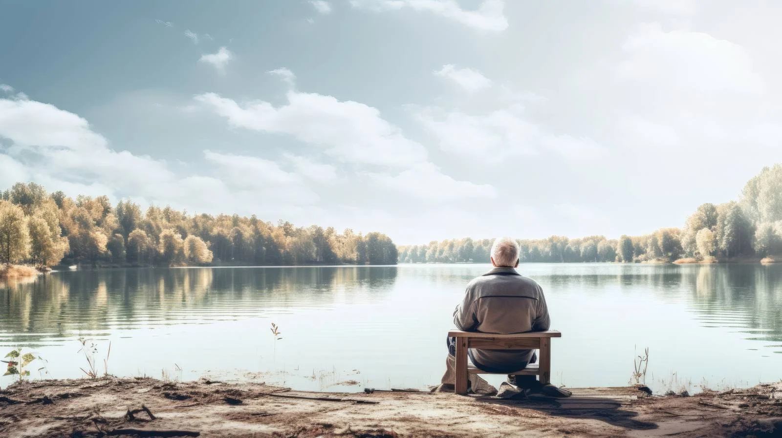 Tranquil Senior by Serene Lake Shore — free download from Dotvec