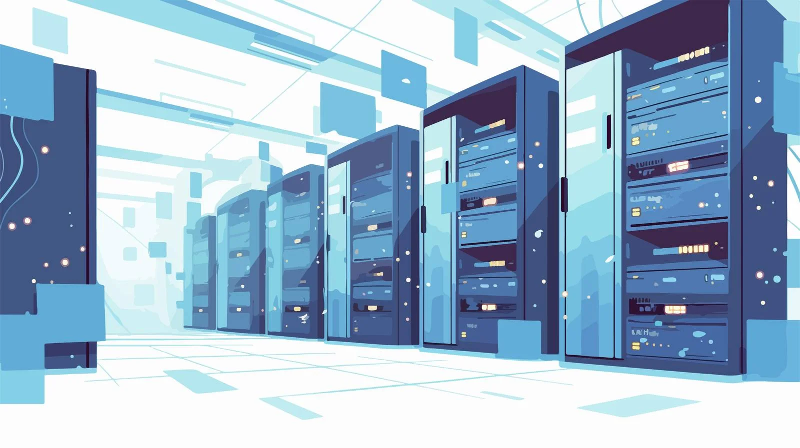 Professional server room with computer equipment – free computers image from Dotvec