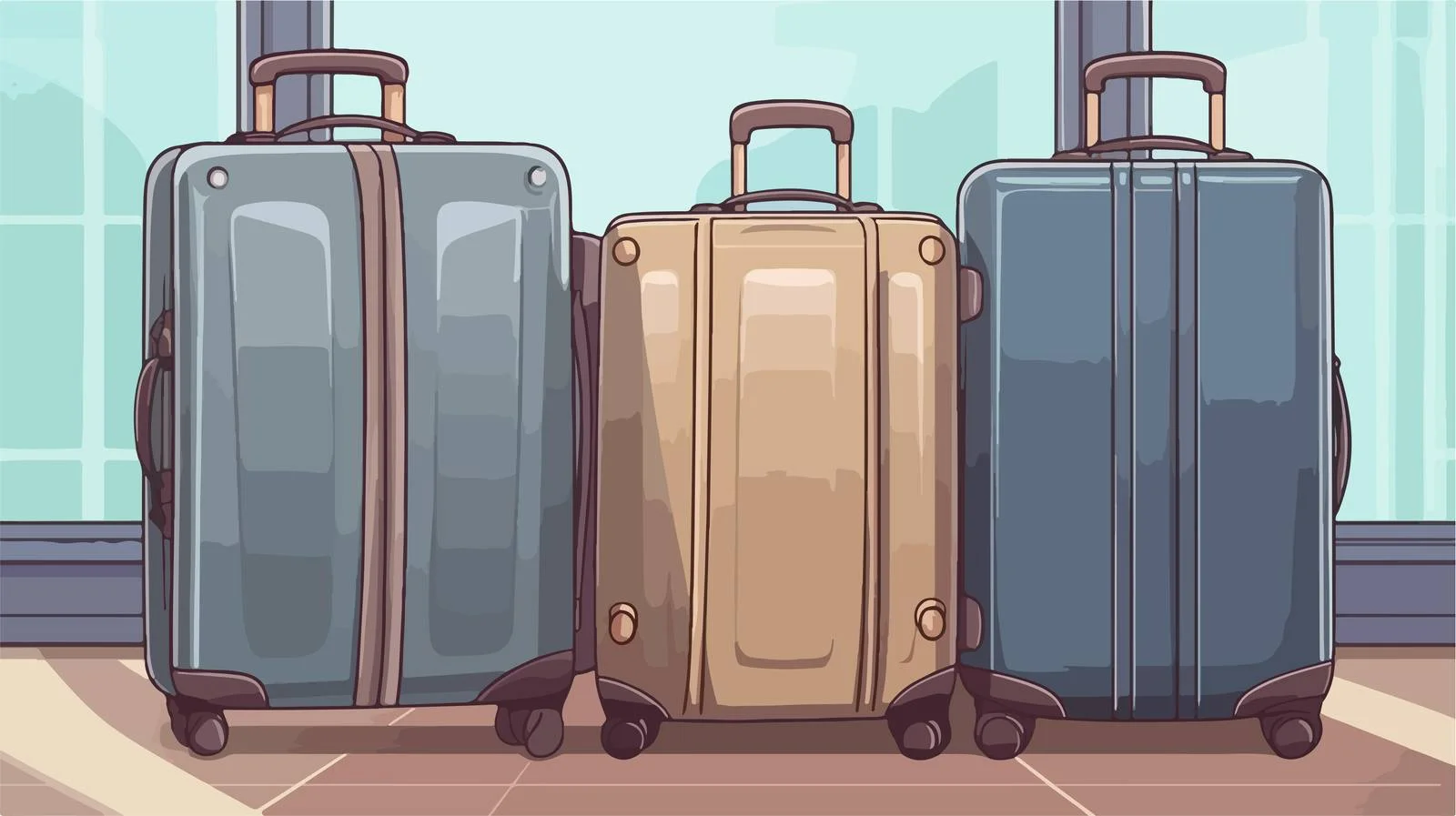 Hand-Drawn Suitcases Design Elements — free download from Dotvec