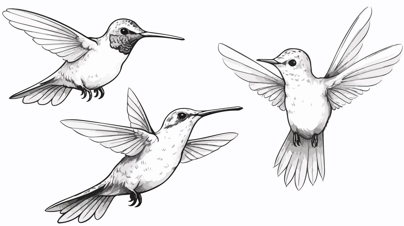 Hand-drawn Hummingbird Sketch — free download from Dotvec