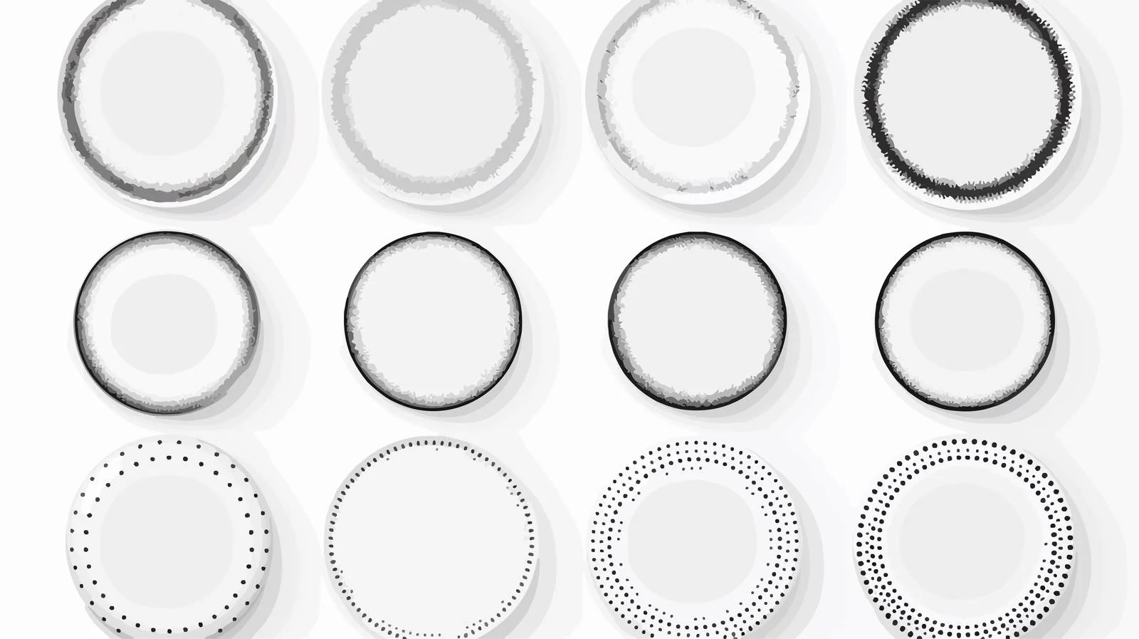 Circle Halftone Frame Effects — free download from Dotvec