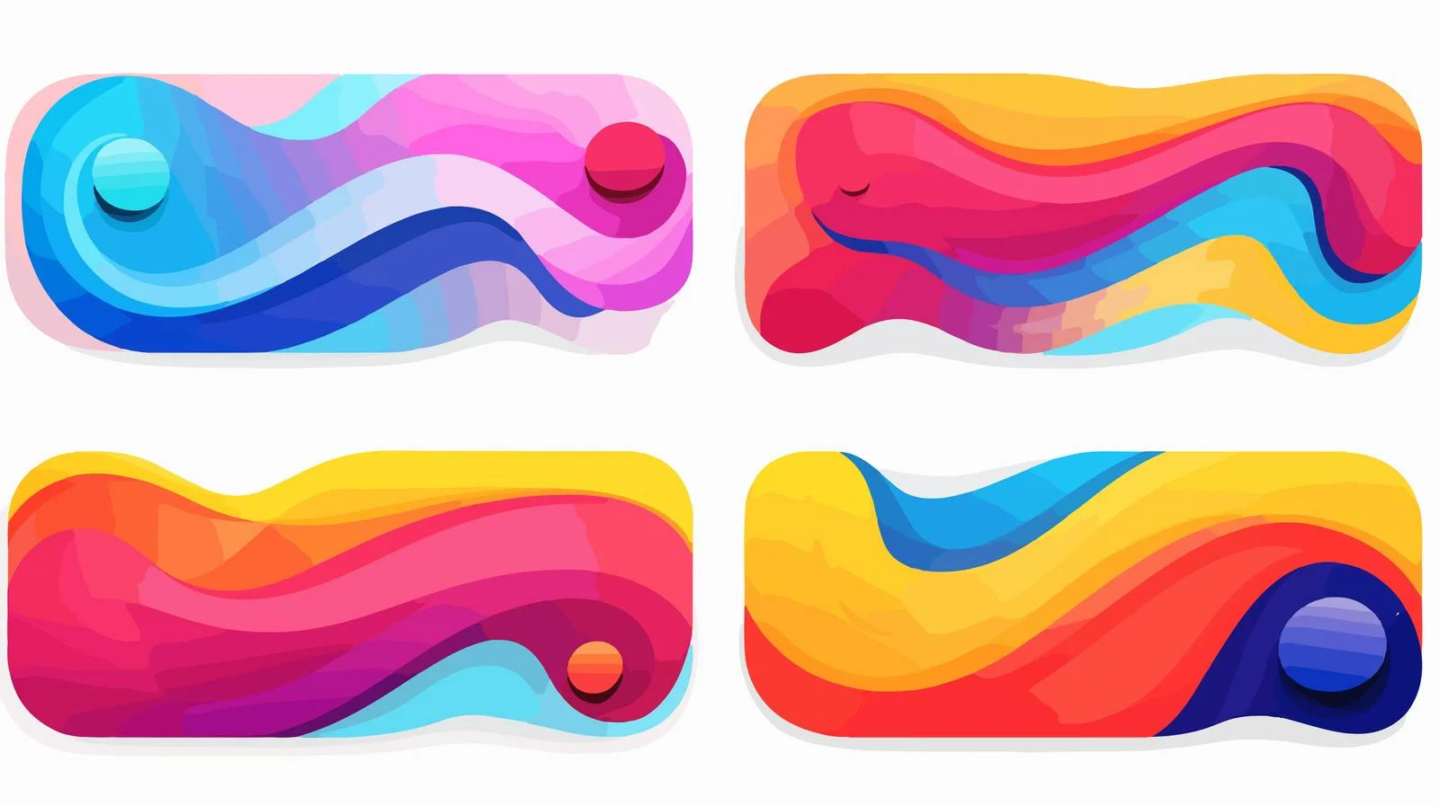 Fluid Banner Graphics Set — free download from Dotvec