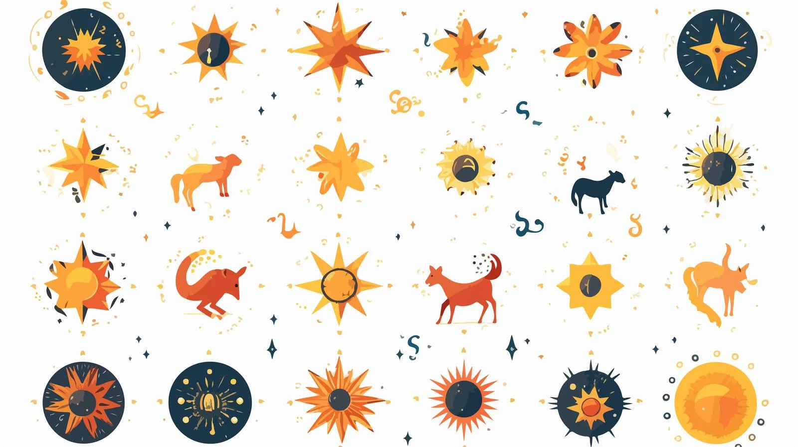 Constellations and Zodiac Signs Overview — free download from Dotvec