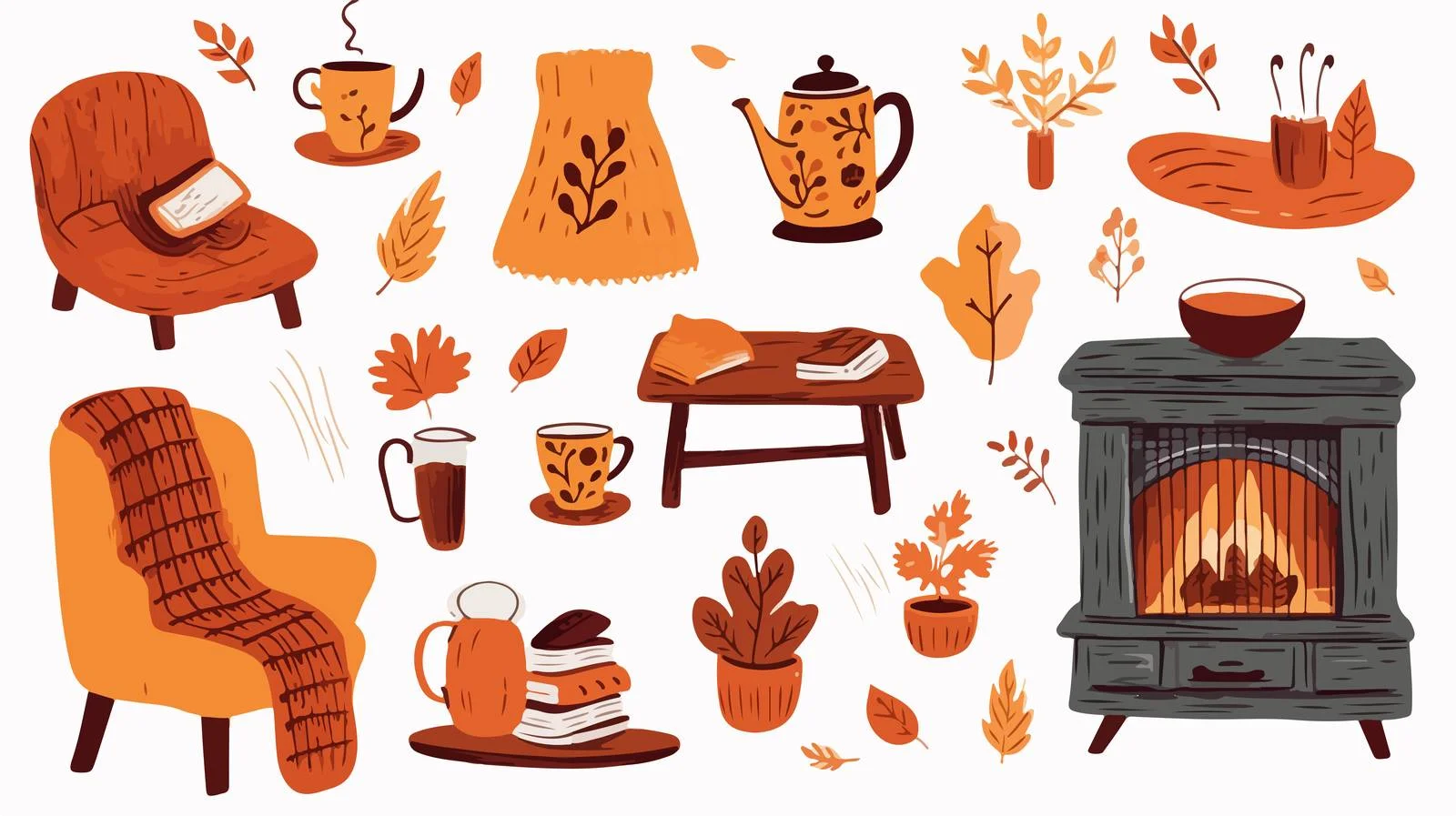 Cozy Hygge Setting — free download from Dotvec