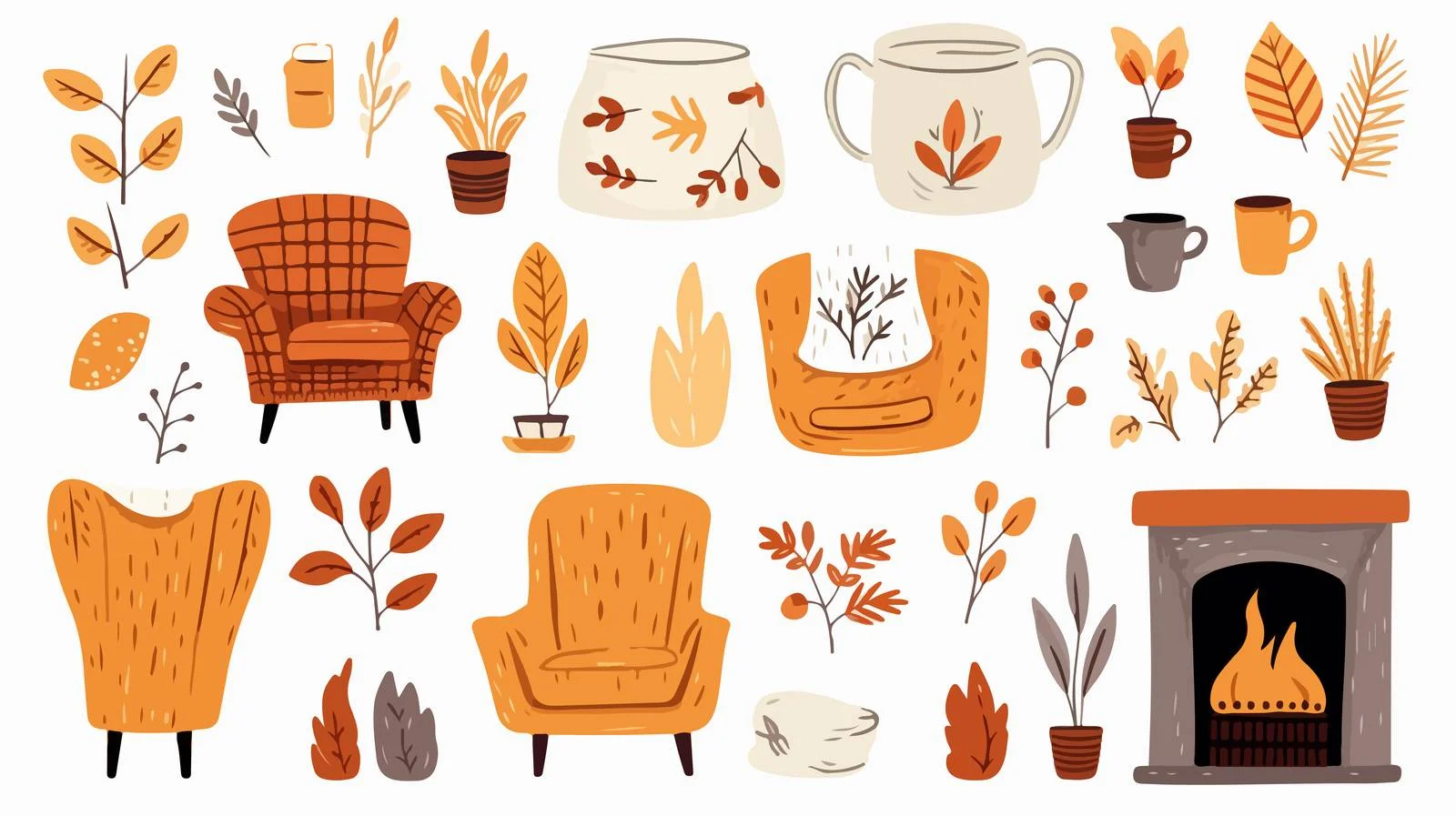 Cozy Hygge Setting — free download from Dotvec