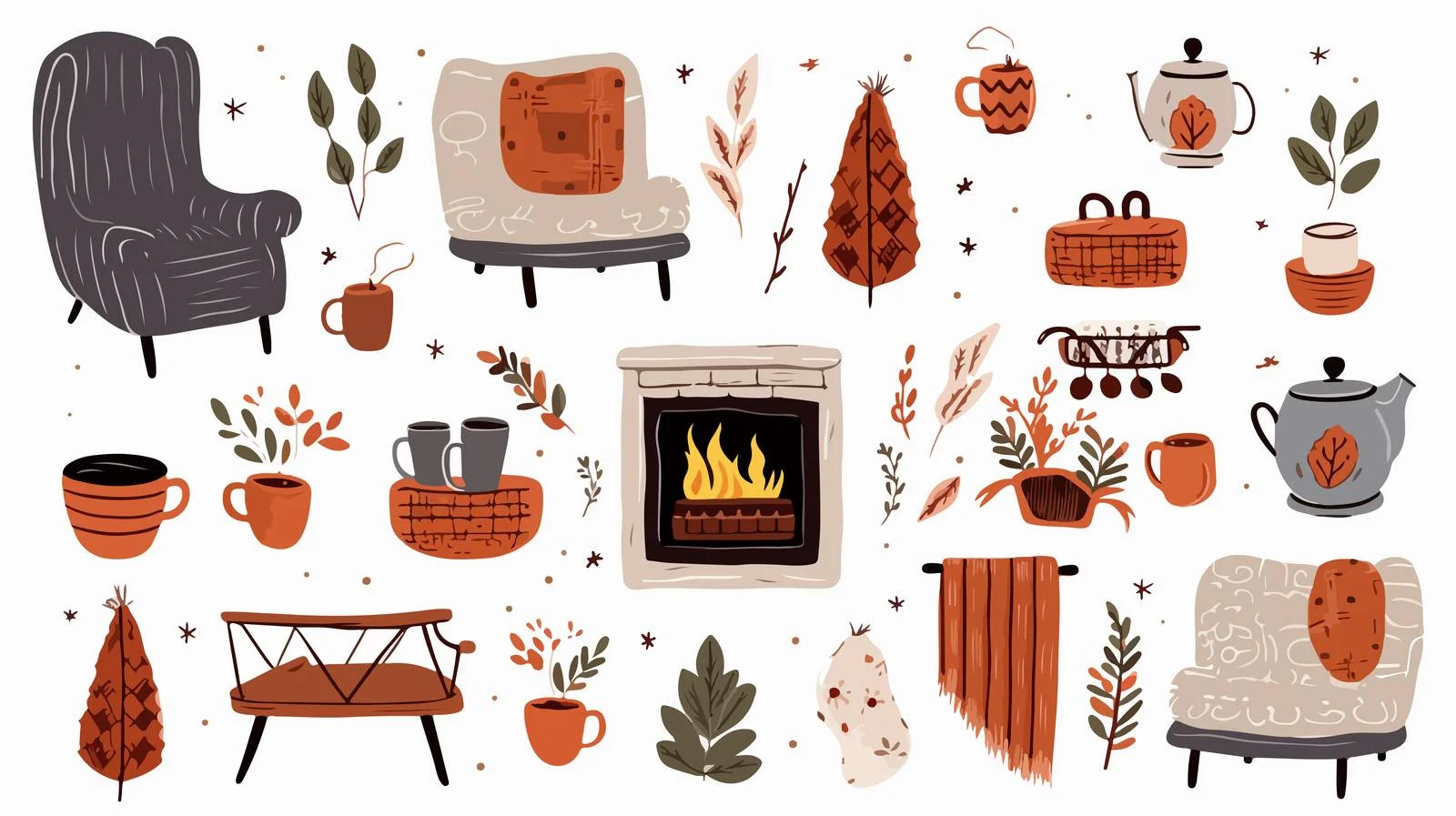 Cozy Hygge Setting — free download from Dotvec