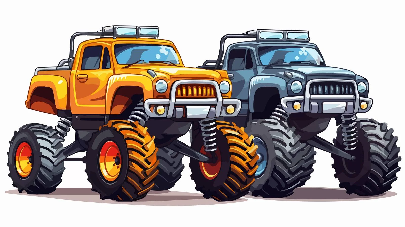 Monster Truck Vector Pickup Truck — free download from Dotvec