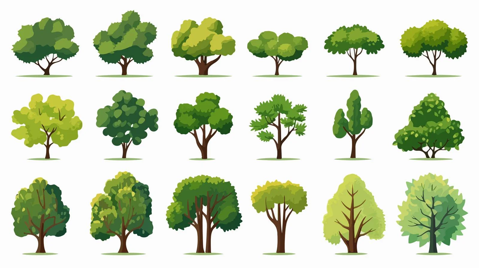 Tree Collection Vector Art Bundle