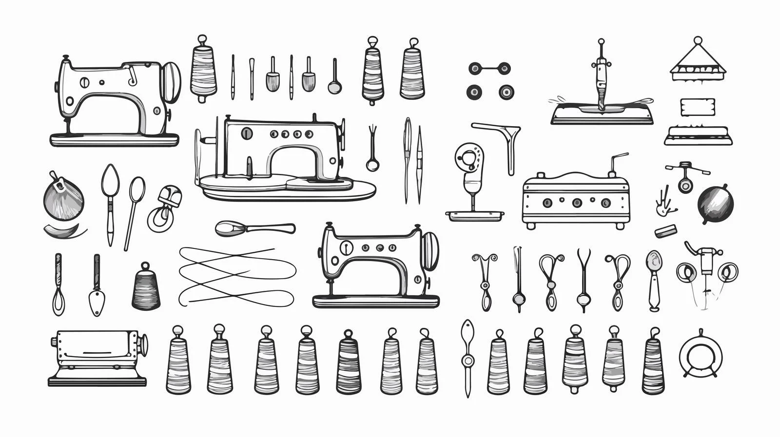 Sewing Elements Collection — free download from Dotvec