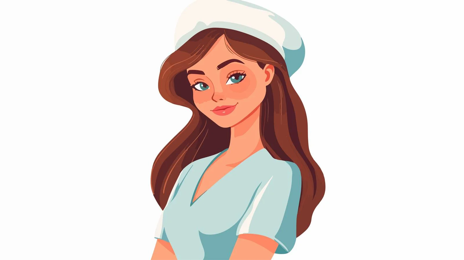 Elegant Nurse Costume at Vibrant Carnival — free download from Dotvec