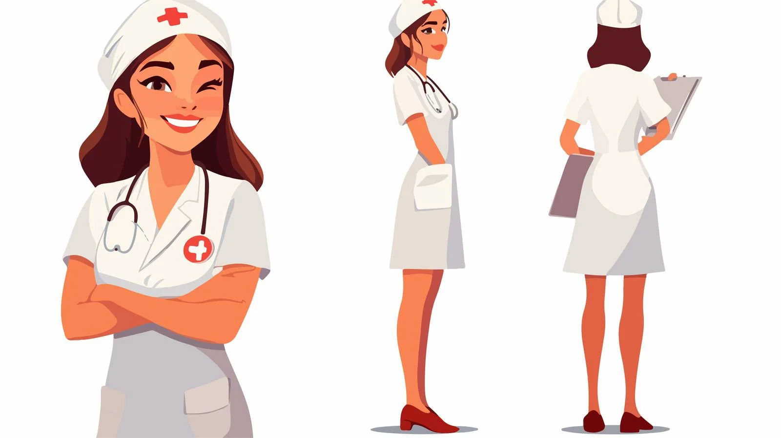 Captivating Woman in Nurse Costume at Carnival — free download from Dotvec