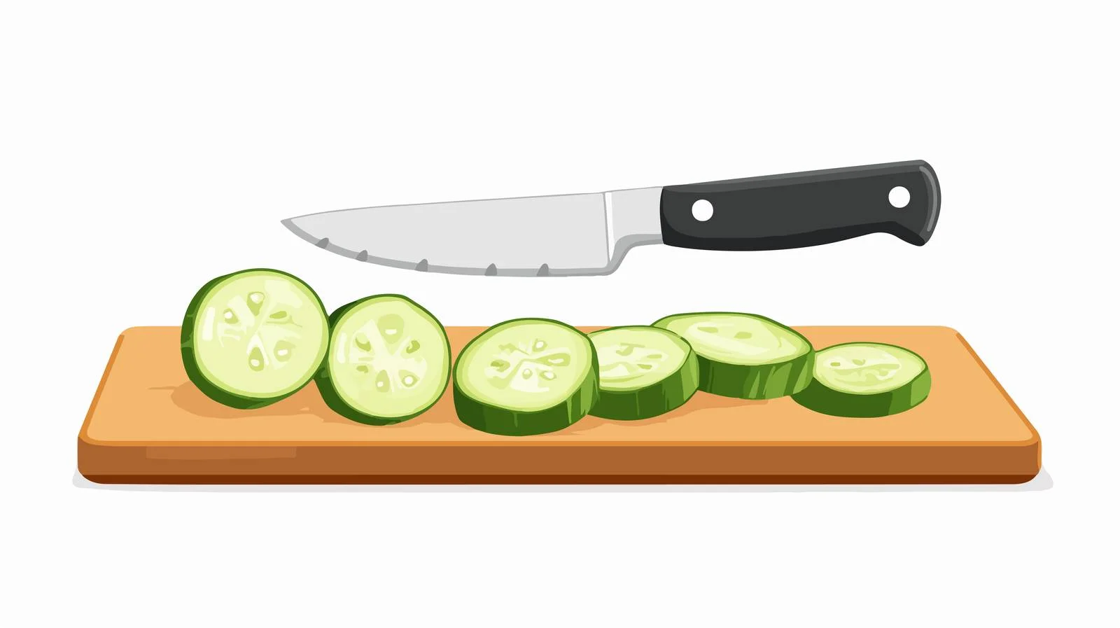 Precise slicing of vegetables with sharp knife — free download from Dotvec