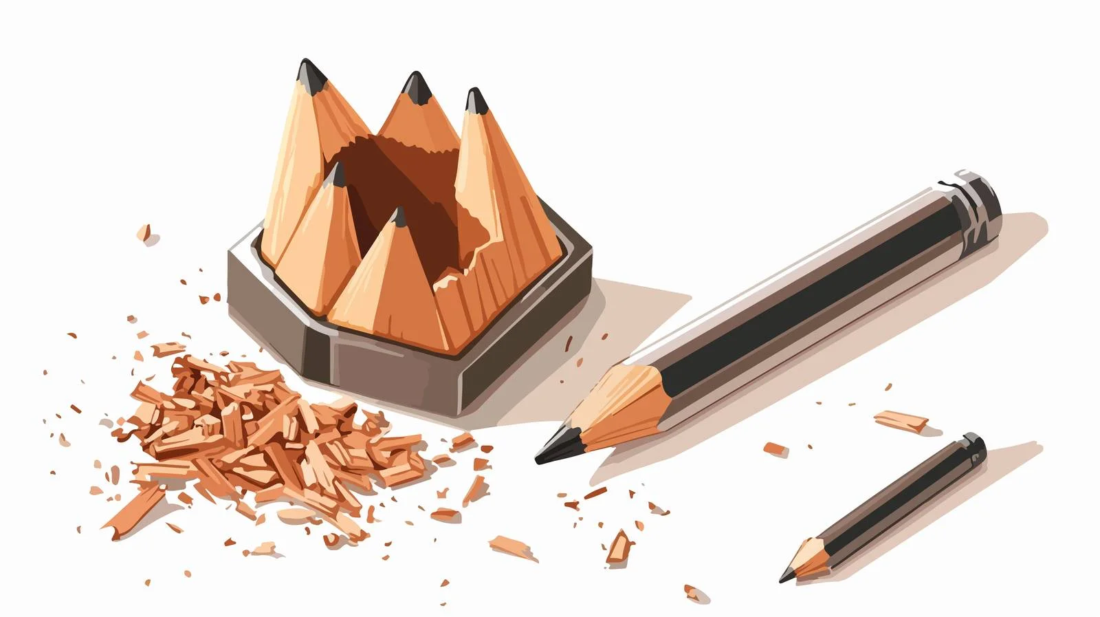Precision Pencil Sharpener and Small Metal Pointer — free download from Dotvec