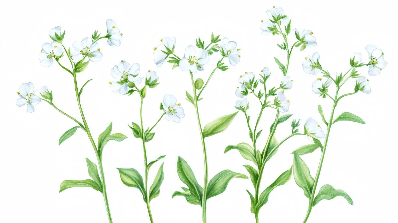 Isolated Shepherd's Purse Blossoms – free inflorescences image from Dotvec