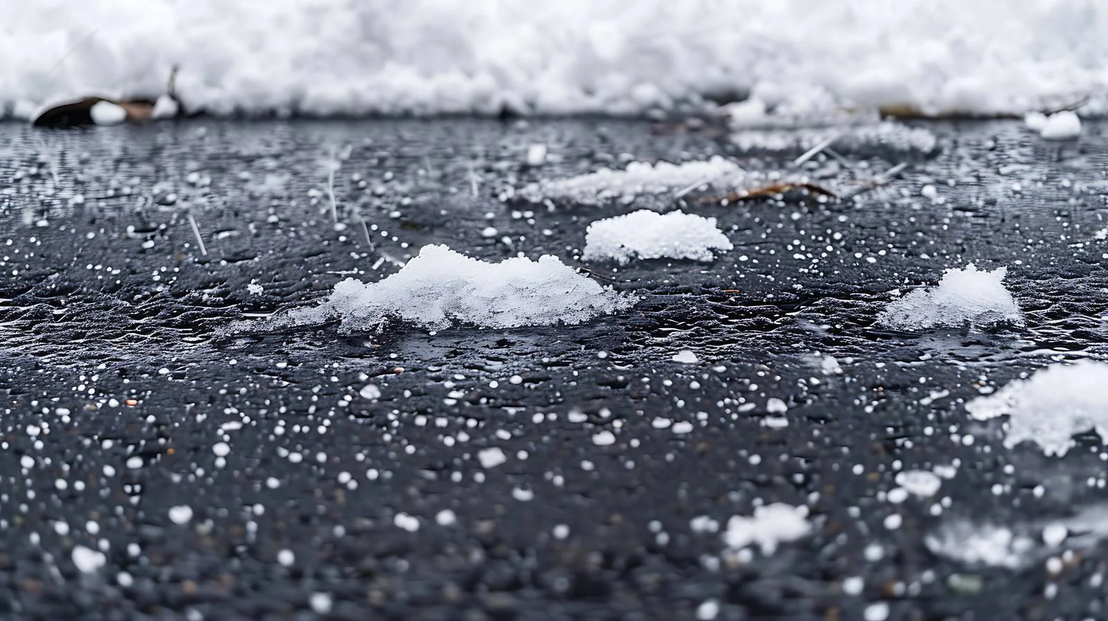 Traces of Shoes in Thawing Snow — free download from Dotvec