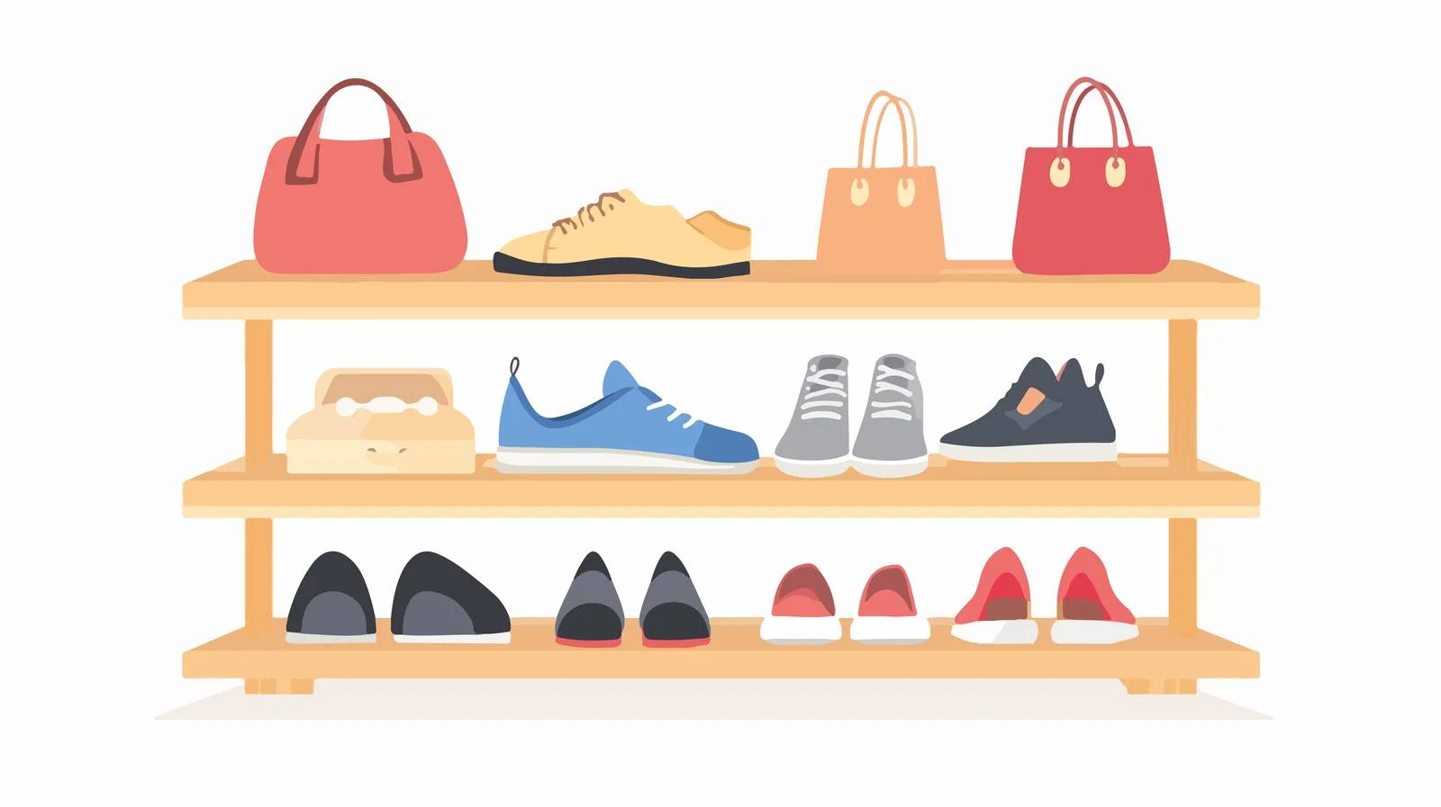 Efficient Shoe Rack Shelf Storage Solution — free download from Dotvec