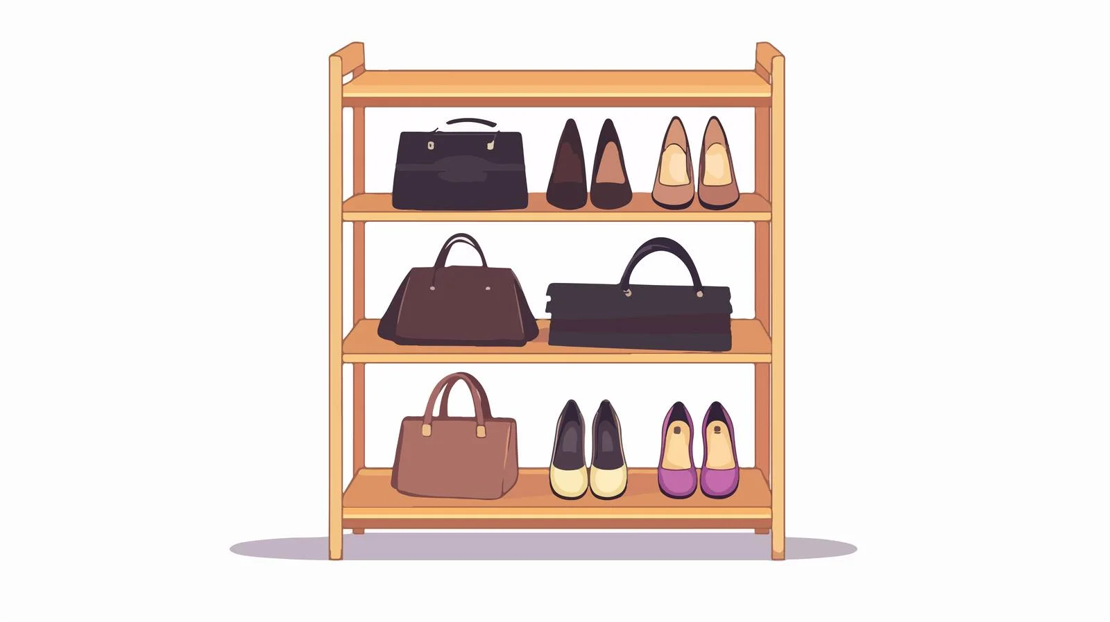 Efficient Shoe Rack Shelf Organization Bench