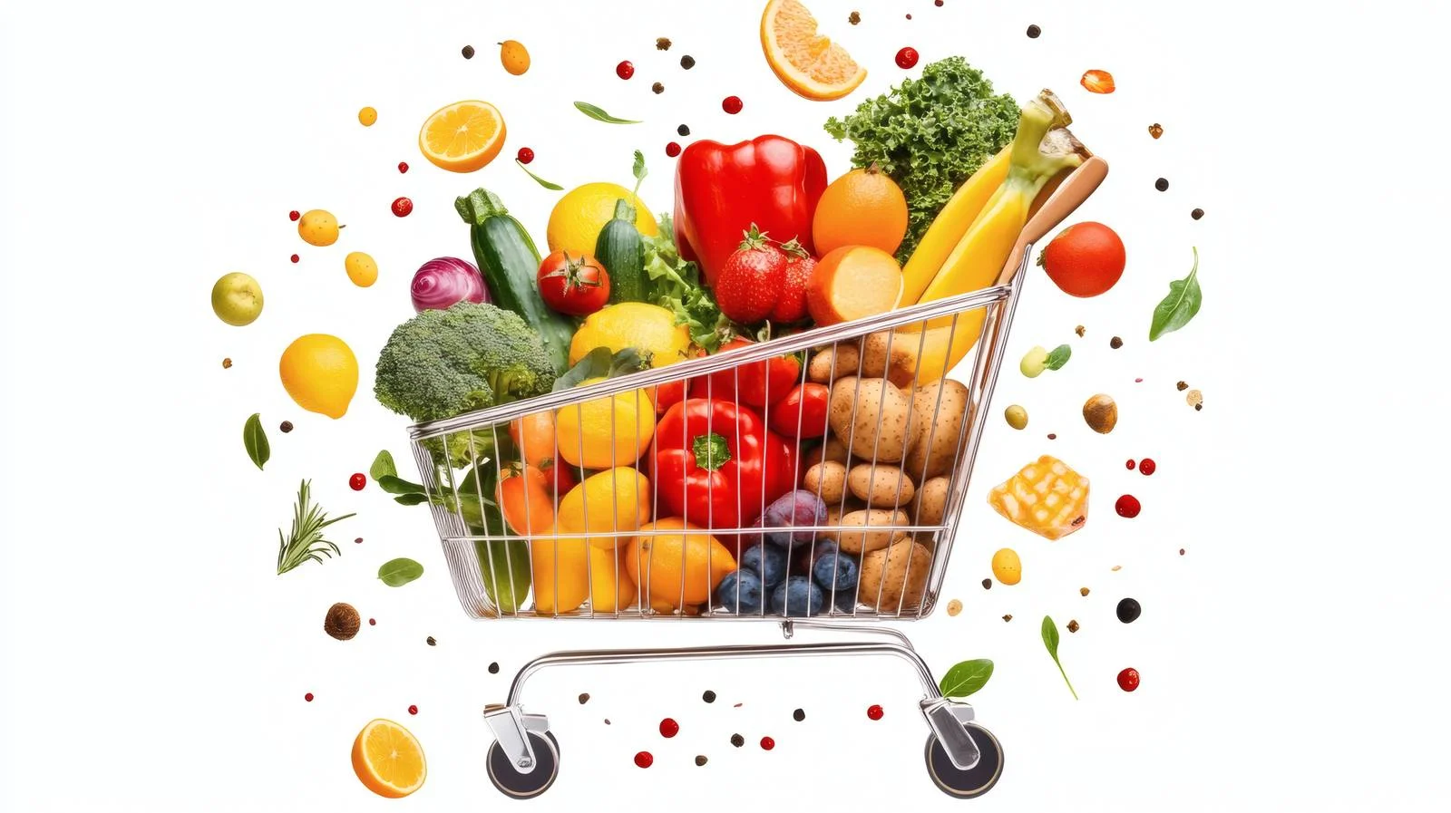 Fresh Healthy Food on White Background — free download from Dotvec