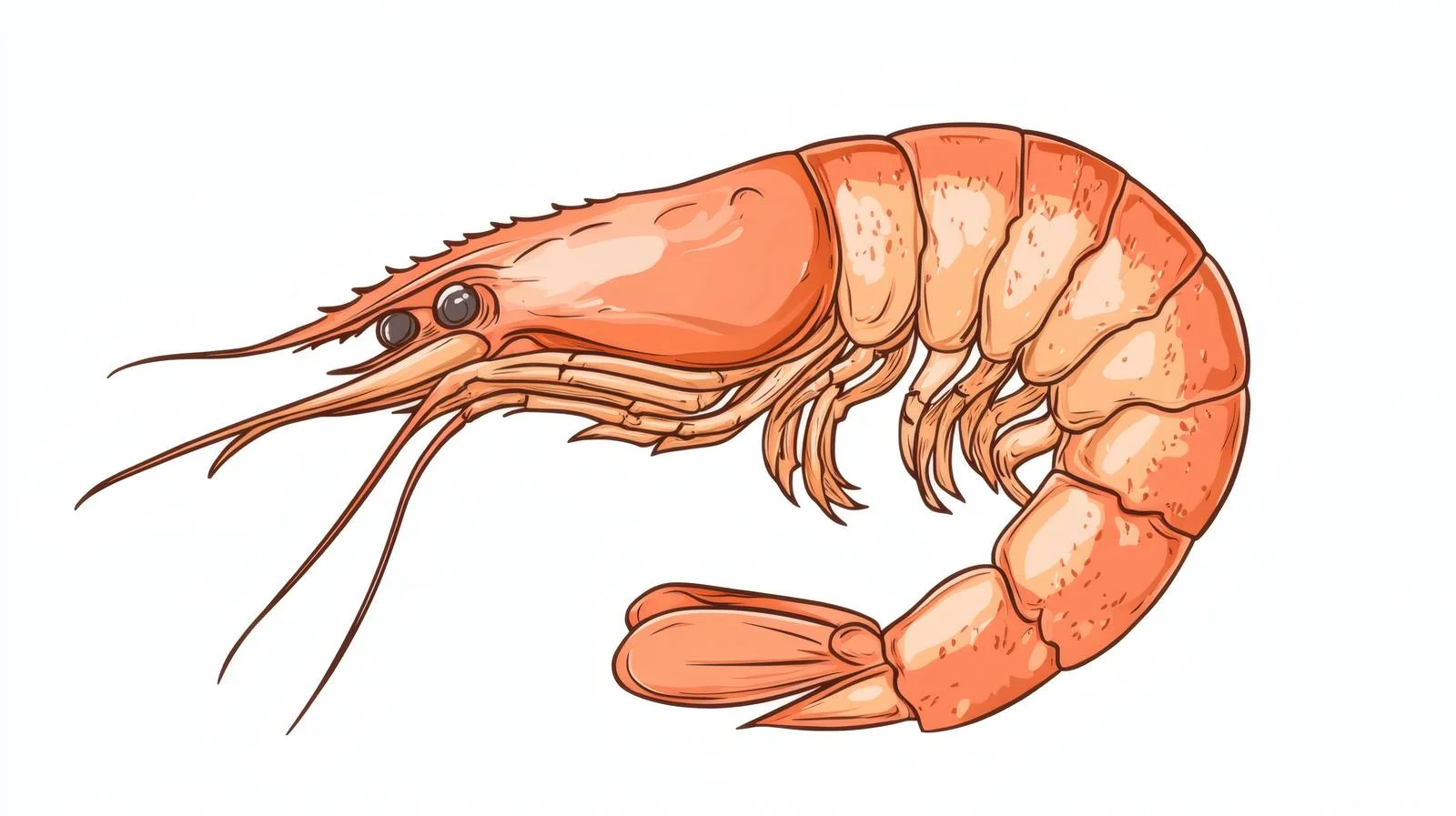 Whole Fresh Shrimp Prawn with Antennae — free download from Dotvec