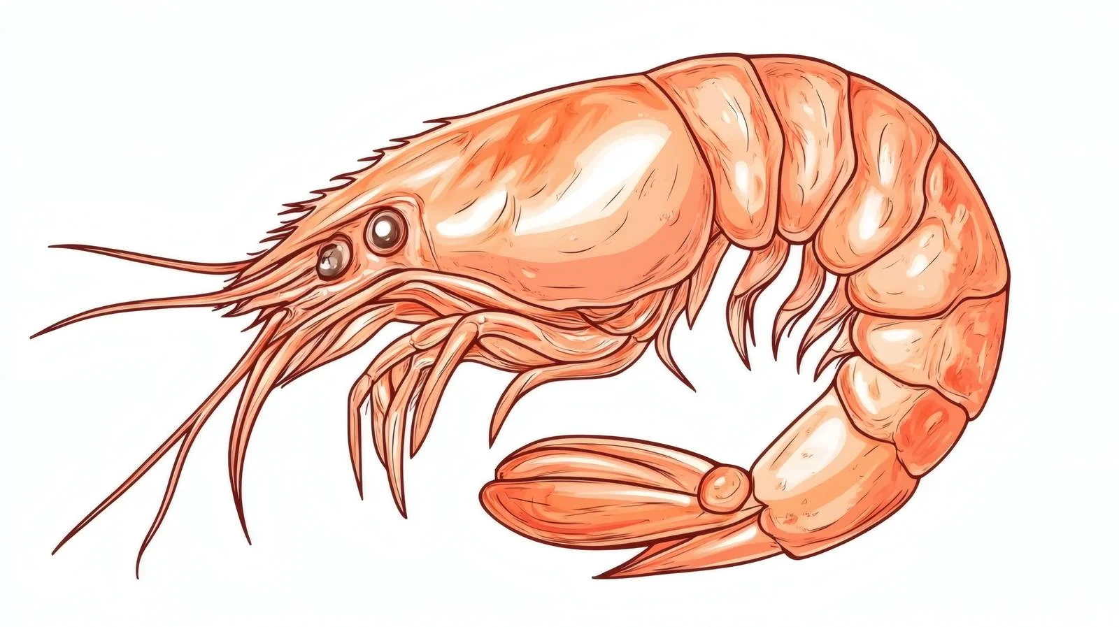 Whole Fresh Shrimp Seafood Antennae — free download from Dotvec