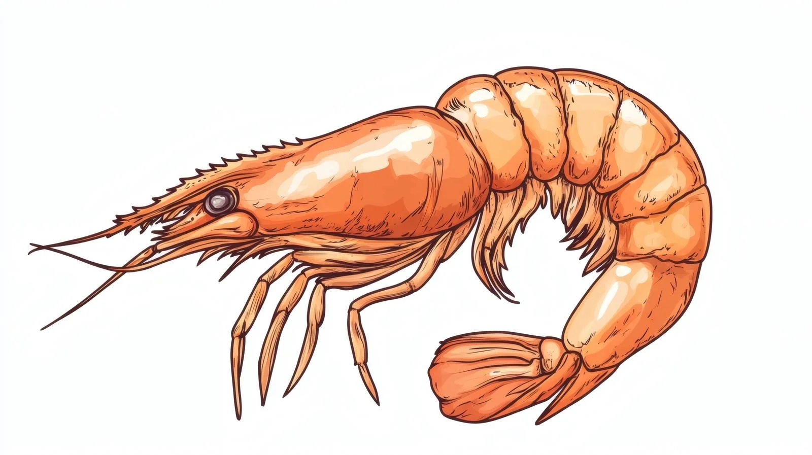 Whole Fresh Shrimp with Antennae free images image from Dotvec