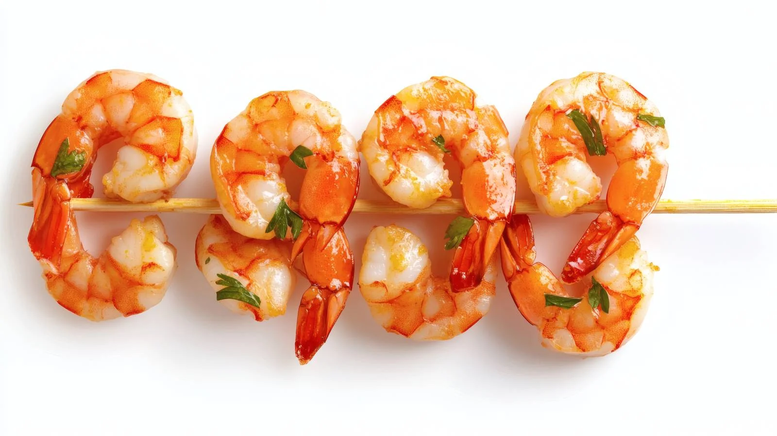 Gourmet Shrimp Skewer on White Background — free download from Dotvec