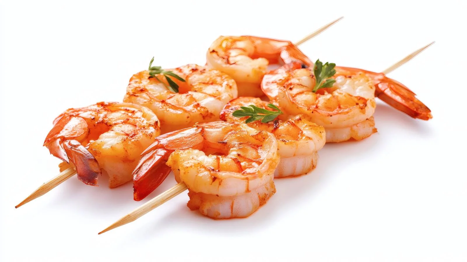 Gourmet Shrimp Skewer on White Background — free download from Dotvec