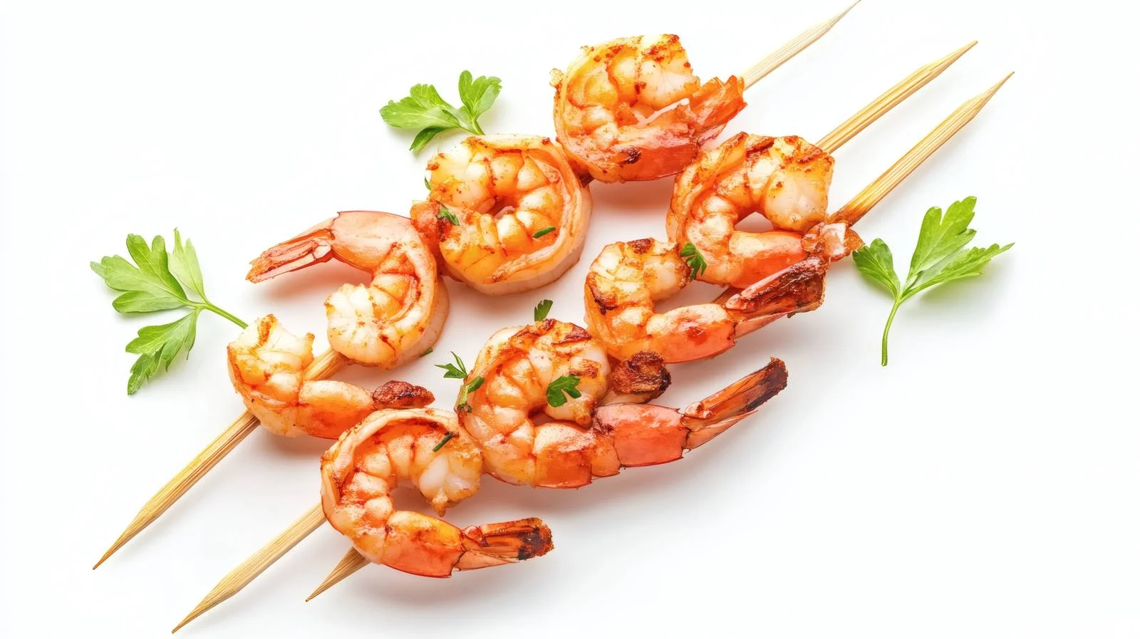 Delicious Shrimp Skewers on White Background — free download from Dotvec