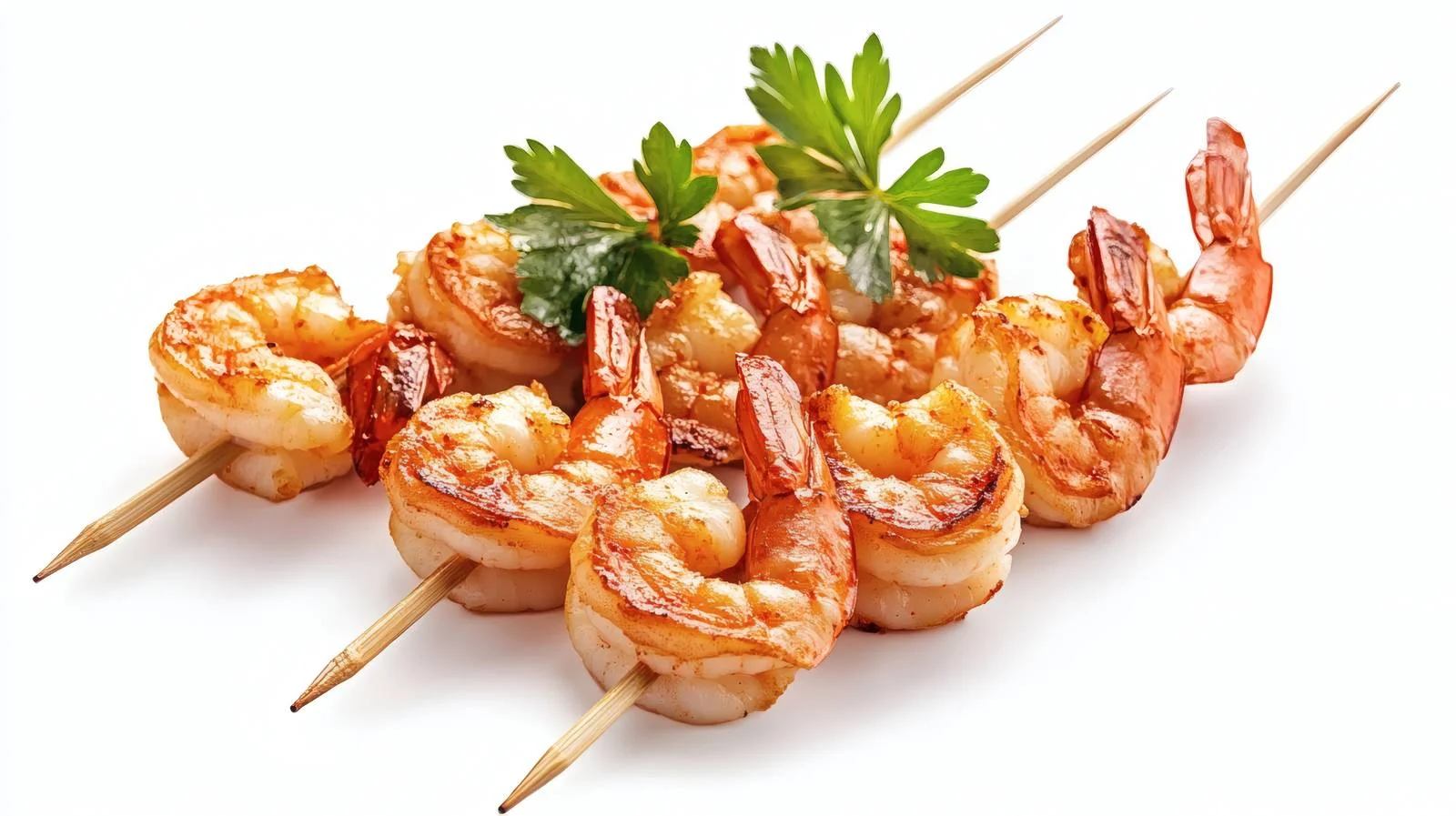 Delicious Shrimp Skewers on White Background — free download from Dotvec