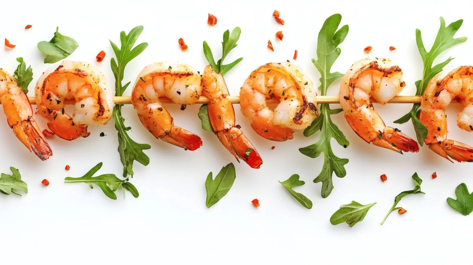 Delicious Shrimp Skewers on White Background — free download from Dotvec