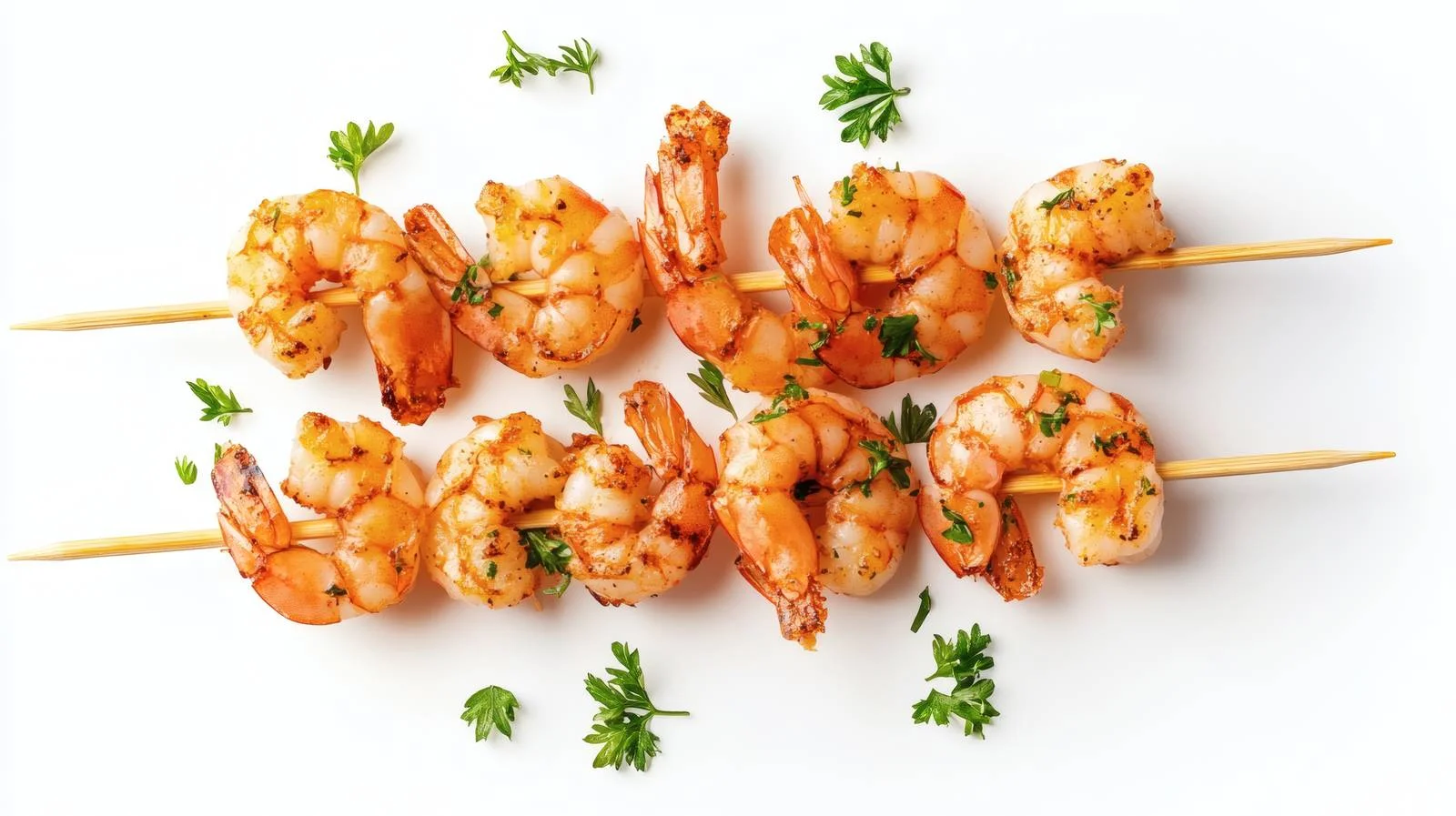 Delicious Shrimp Skewers on White Background — free download from Dotvec