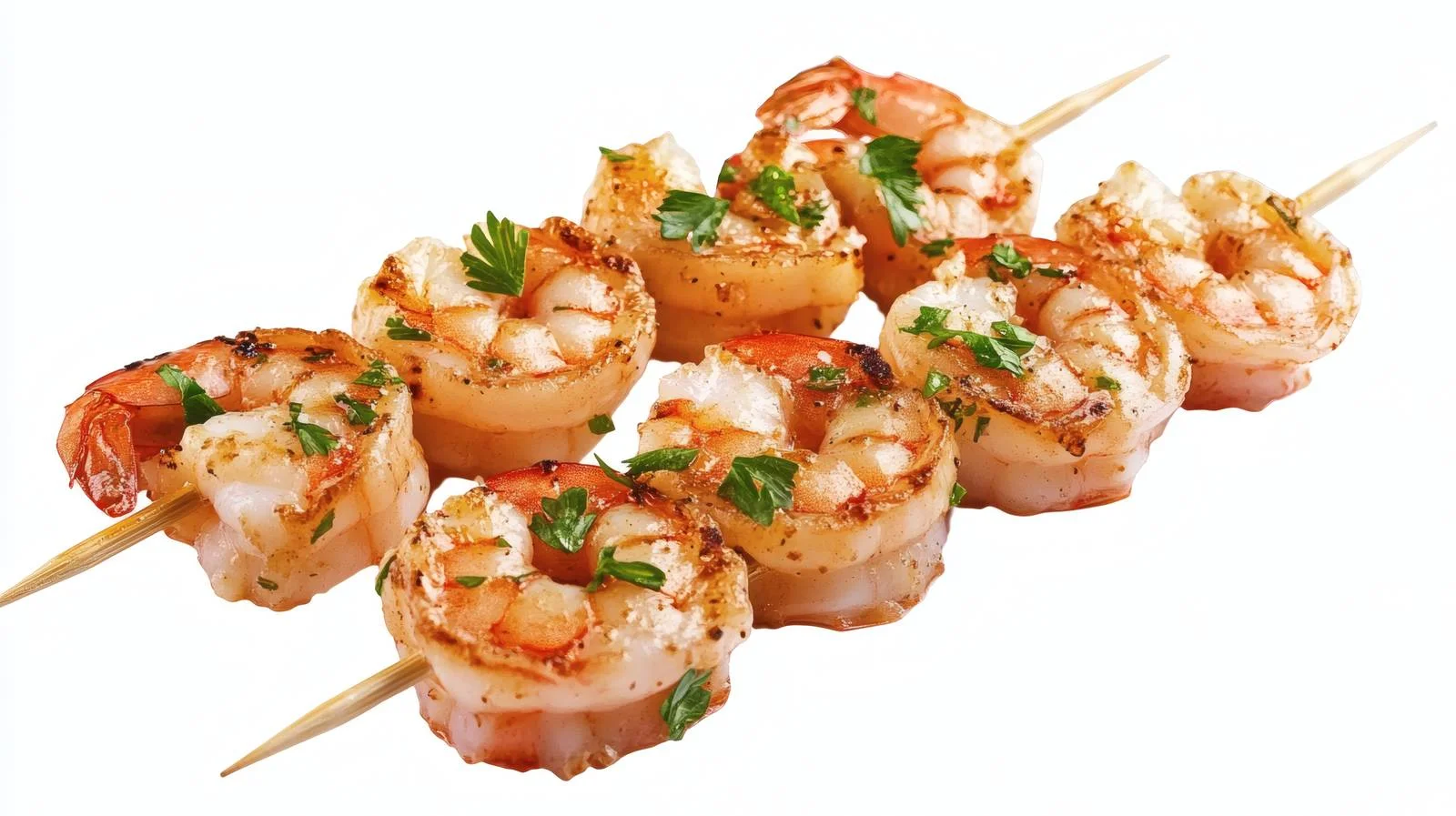 Delicious Shrimp Skewers on White Background — free download from Dotvec