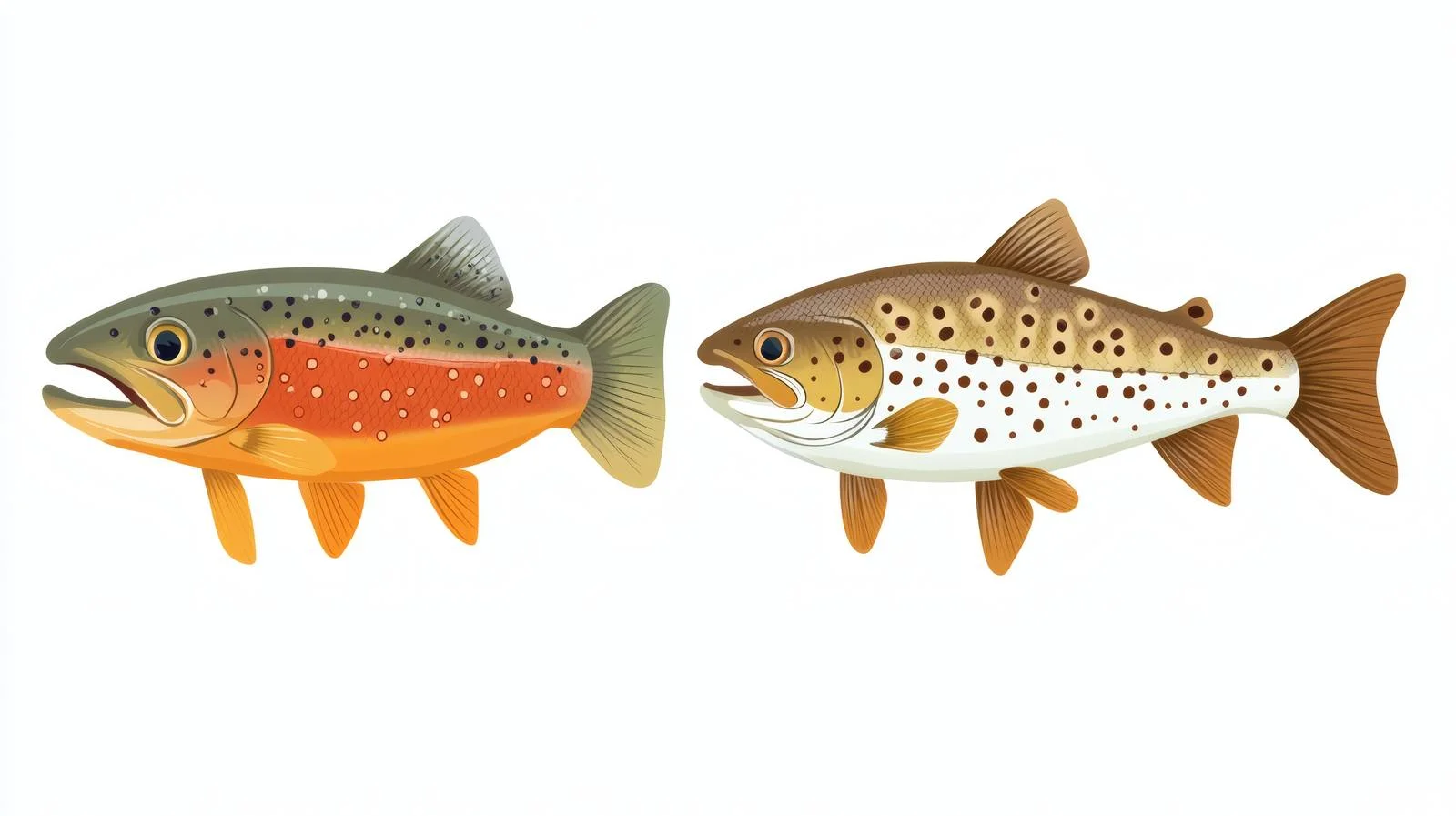 Marine Life: Side View of Atlantic Spotted Fishes — free download from Dotvec