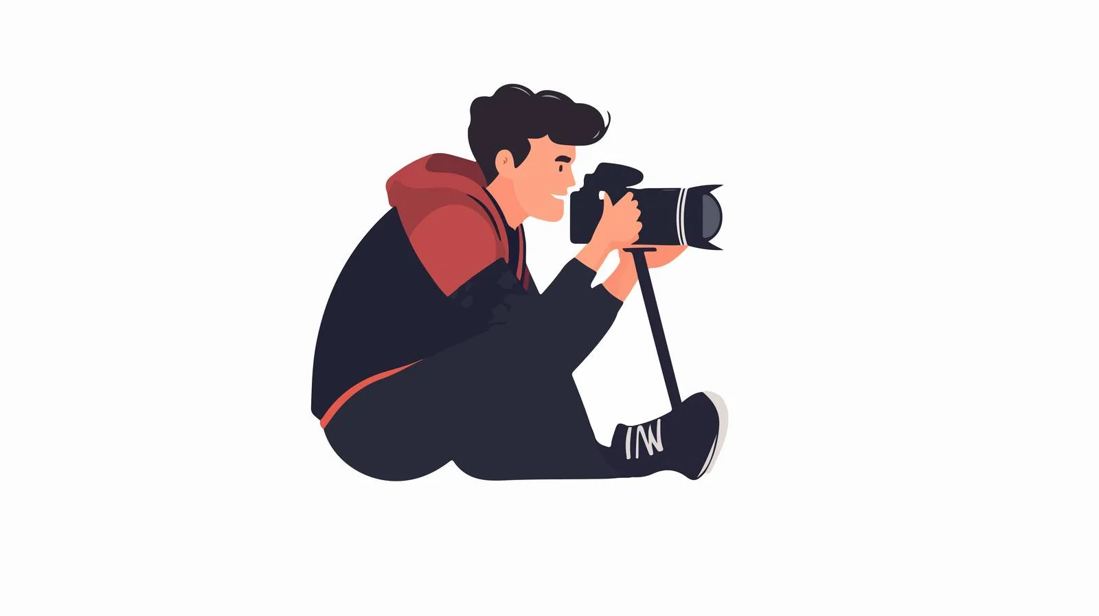 Experienced male photographer holding camera equipment — free download from Dotvec