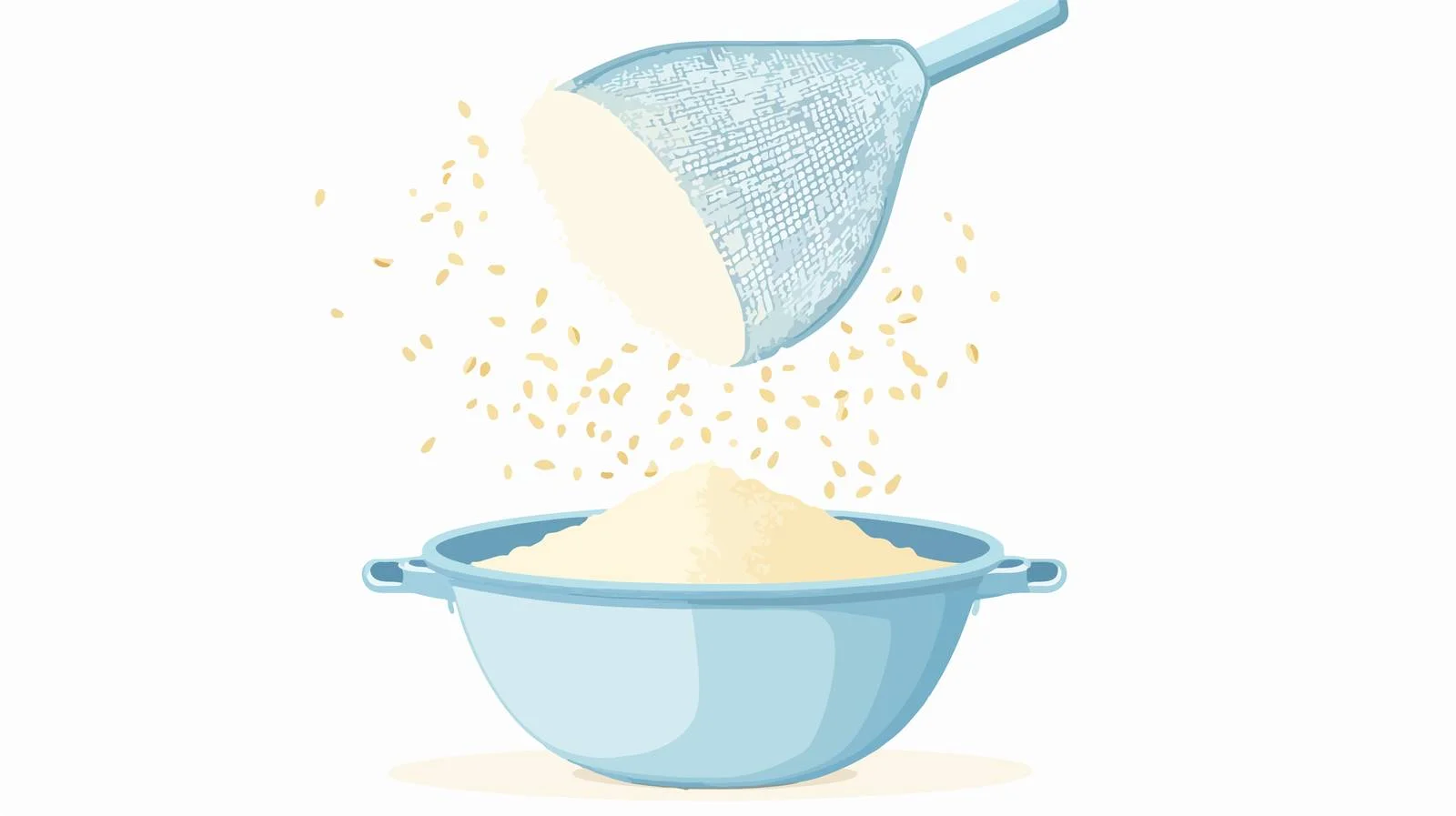 Baking Kitchen Flour Sifting with Sieve — free download from Dotvec