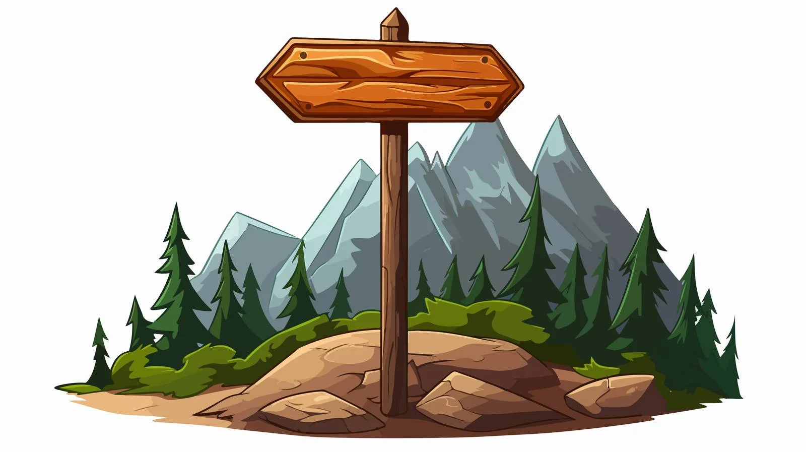 Trekking Routes Signpost Icon — free download from Dotvec