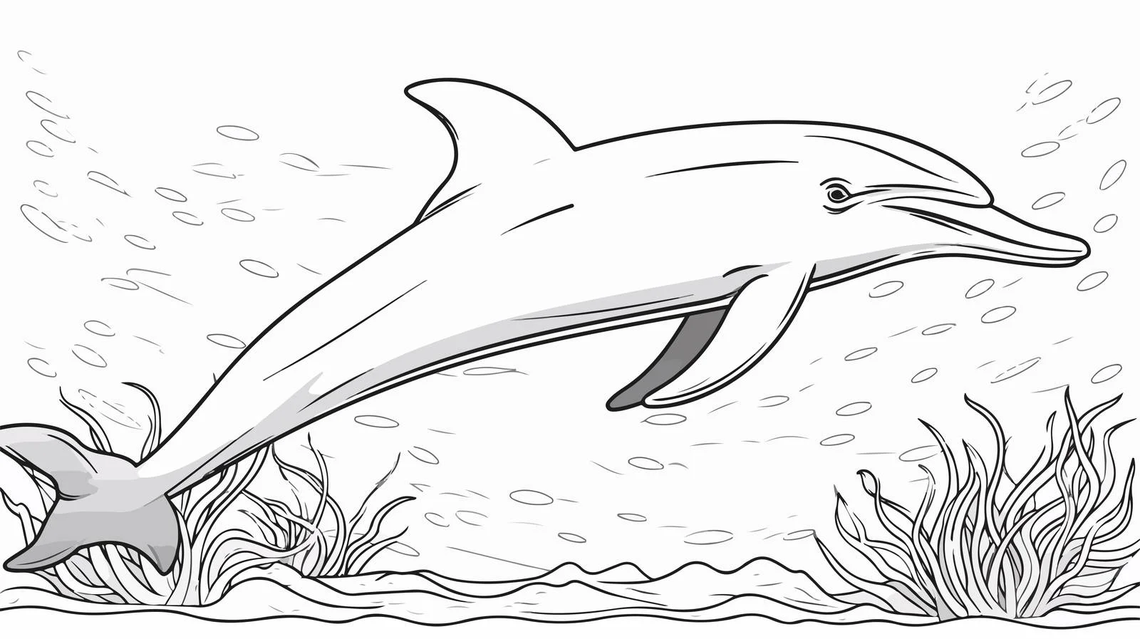 Underwater Dolphin Silhouette Stock Image — free download from Dotvec