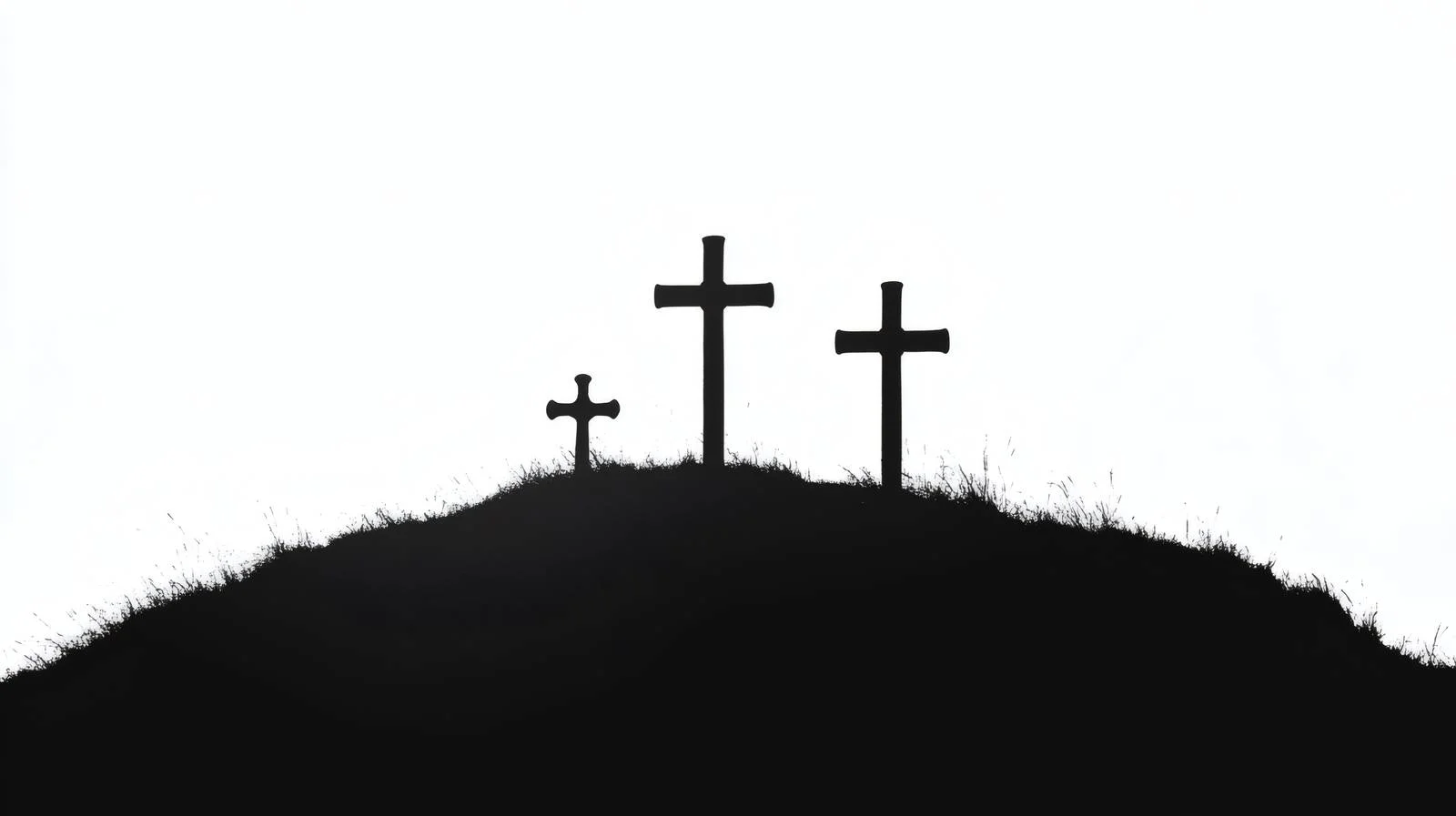 Ethereal Crucifixes Grace Hilltop Against White — free download from Dotvec