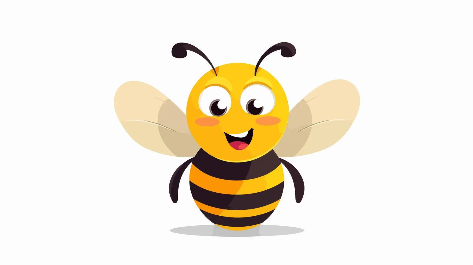 Flying Bee Cartoon Vector Design — free download from Dotvec